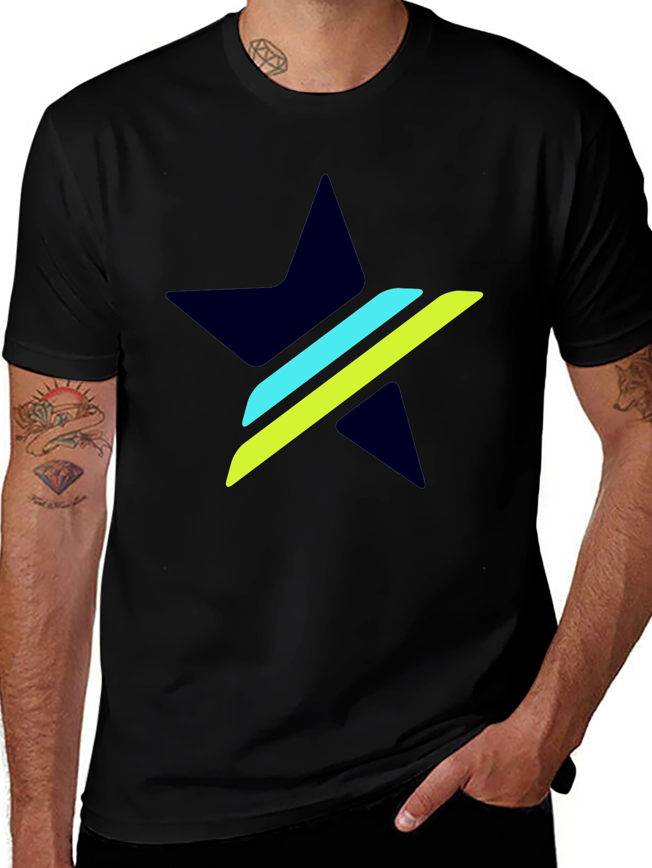Stylish Star Graphic T-Shirt - Modern Design