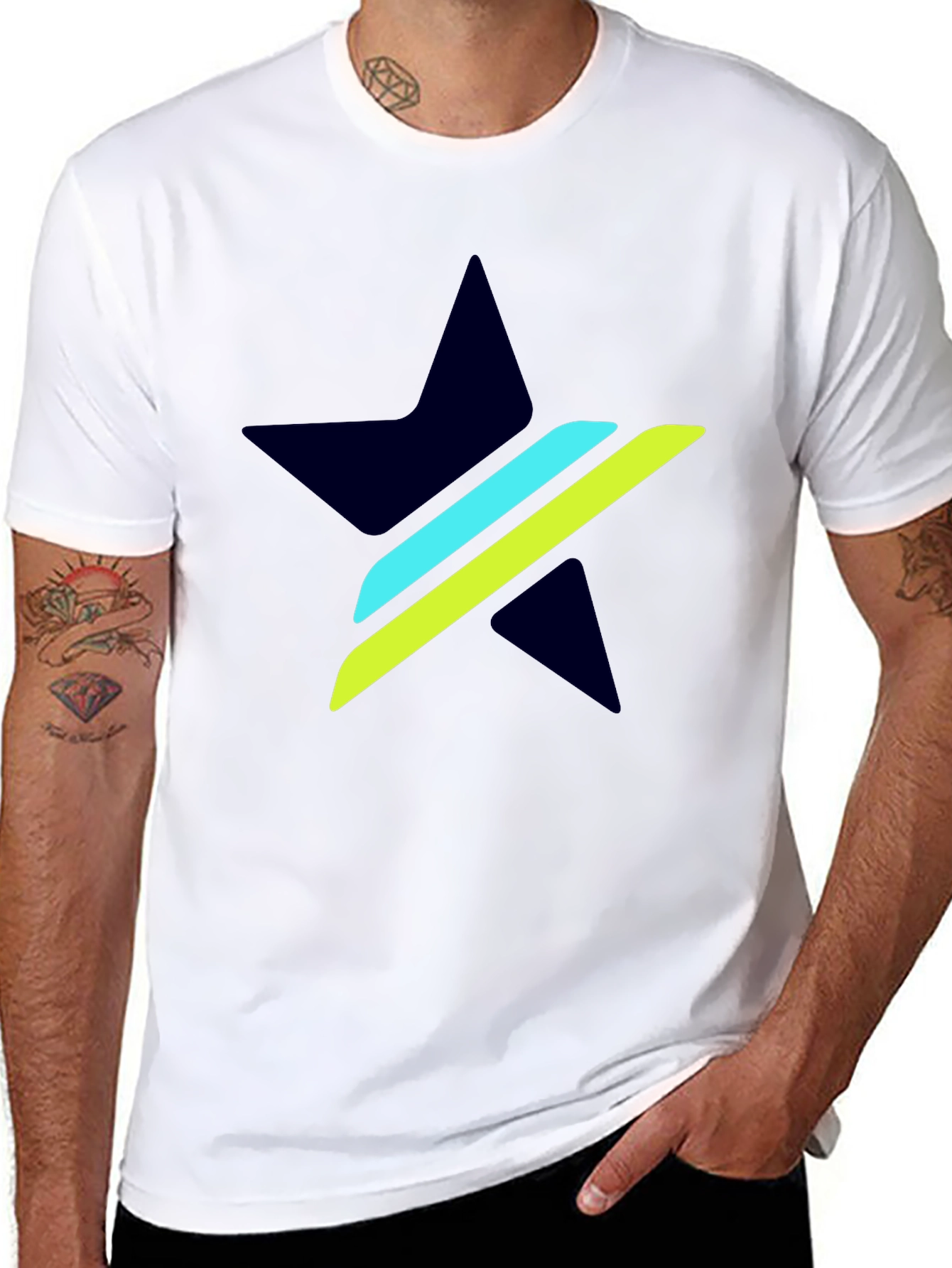 Stylish Star Graphic T-Shirt - Modern Design
