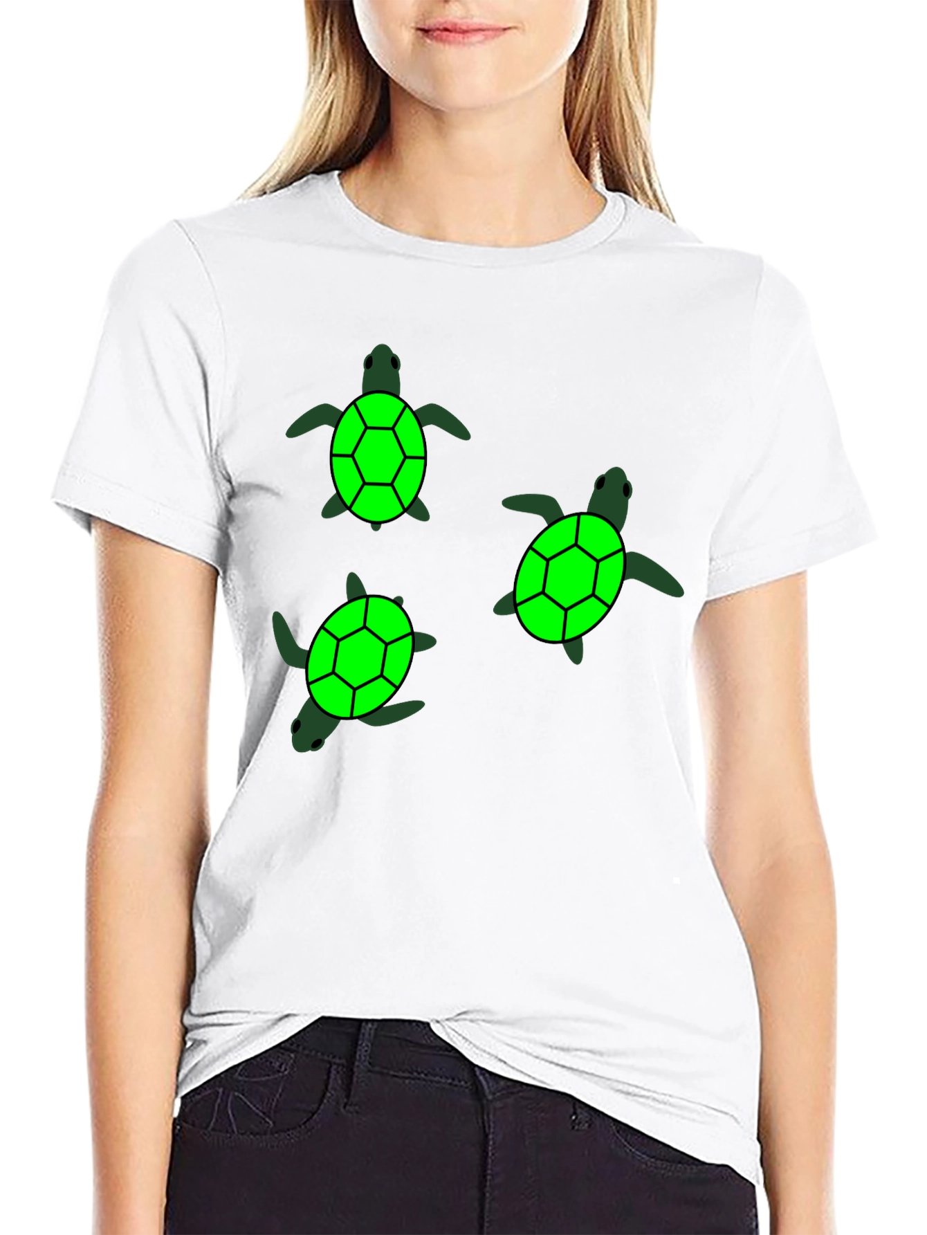 Turtle Graphic Black T-Shirt