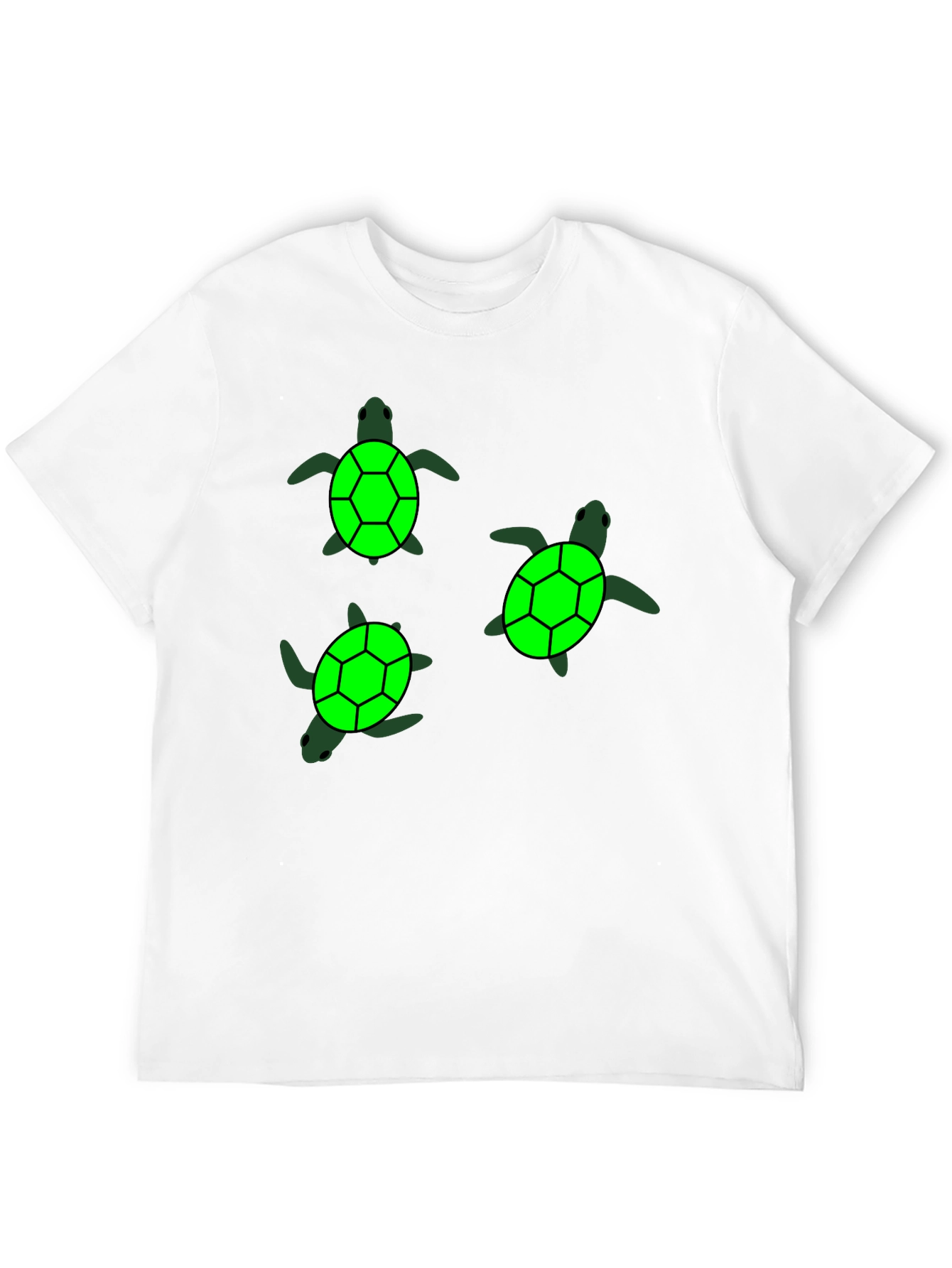 Turtle Graphic Black T-Shirt