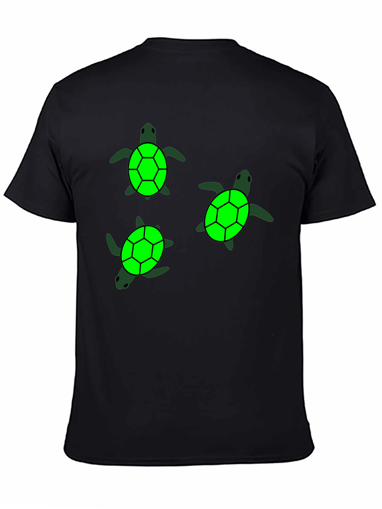 Turtle Graphic Black T-Shirt