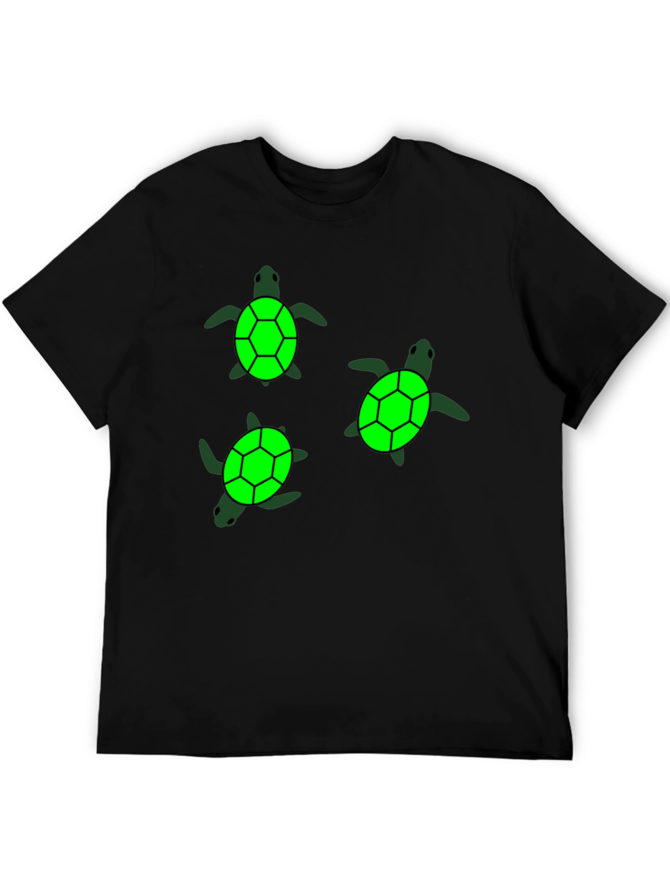 Turtle Graphic Black T-Shirt
