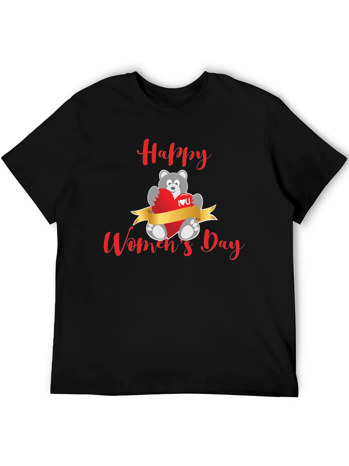 Happy Womens Day Bear T-Shirt