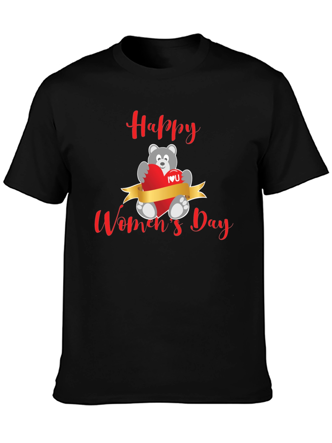 Happy Womens Day Bear T-Shirt