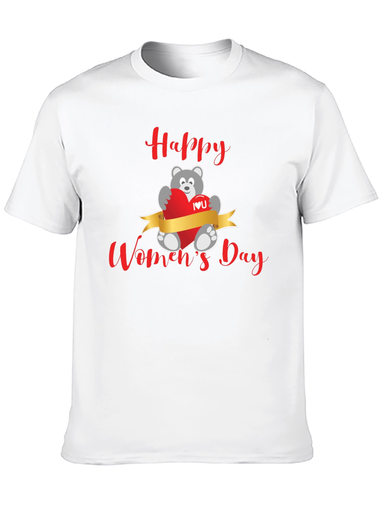 Happy Womens Day Bear T-Shirt