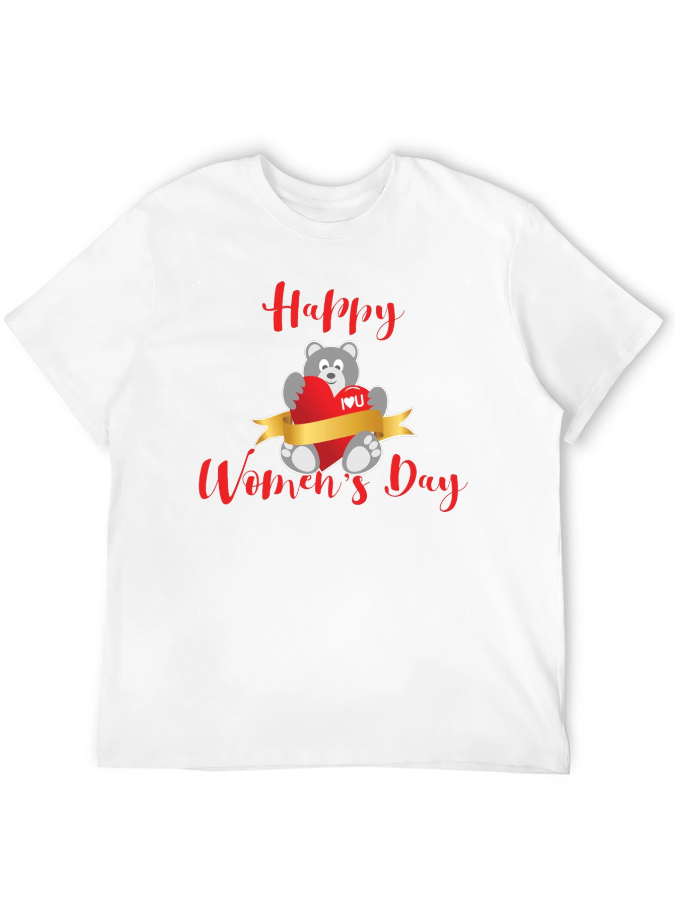Happy Womens Day Bear T-Shirt
