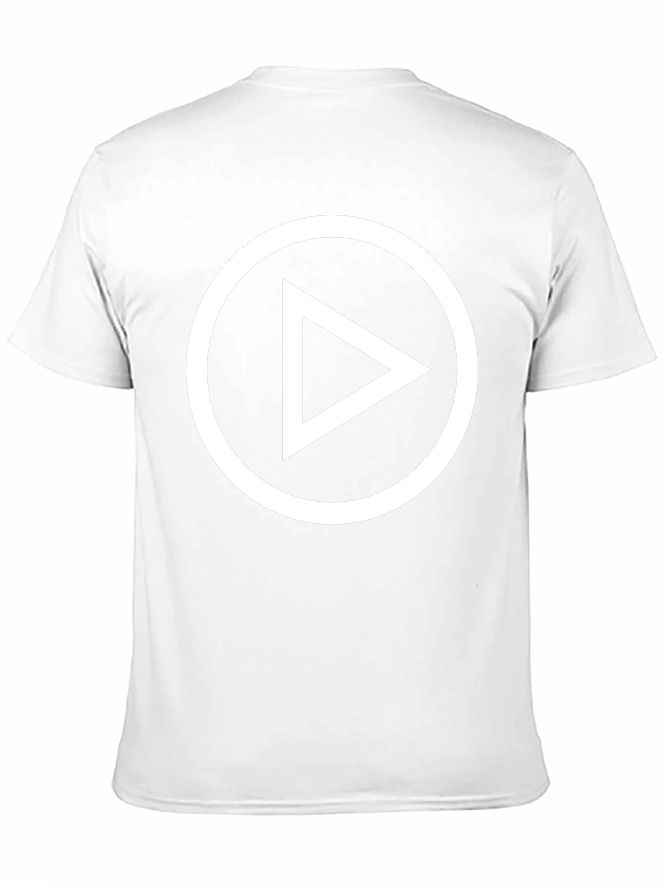 Play Button Graphic Black T-Shirt