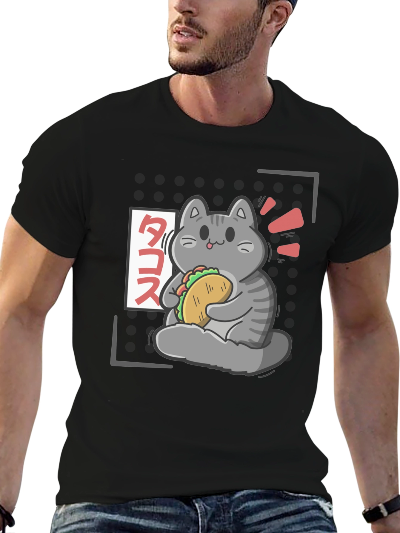 Taco Cat Graphic T-Shirt - Cute Kawaii Style