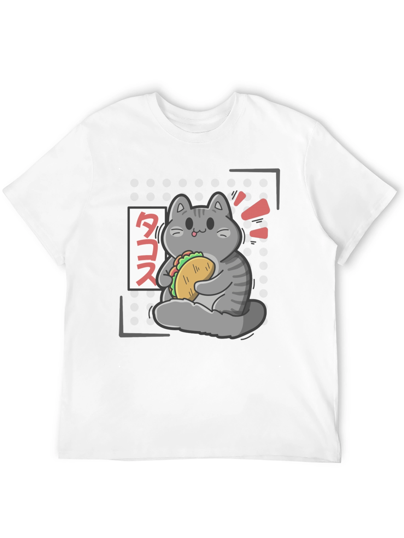 Taco Cat Graphic T-Shirt - Cute Kawaii Style