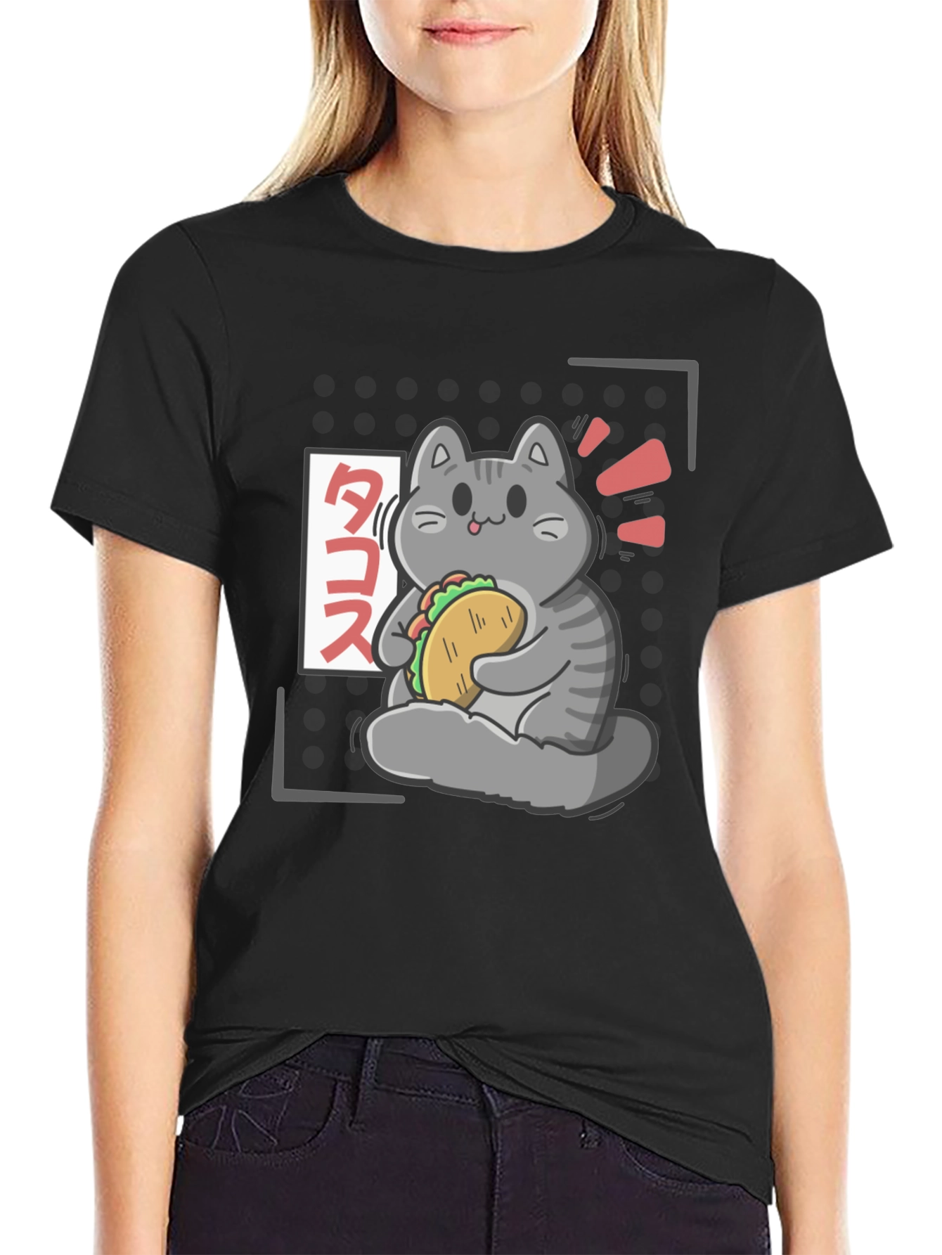 Taco Cat Graphic T-Shirt - Cute Kawaii Style