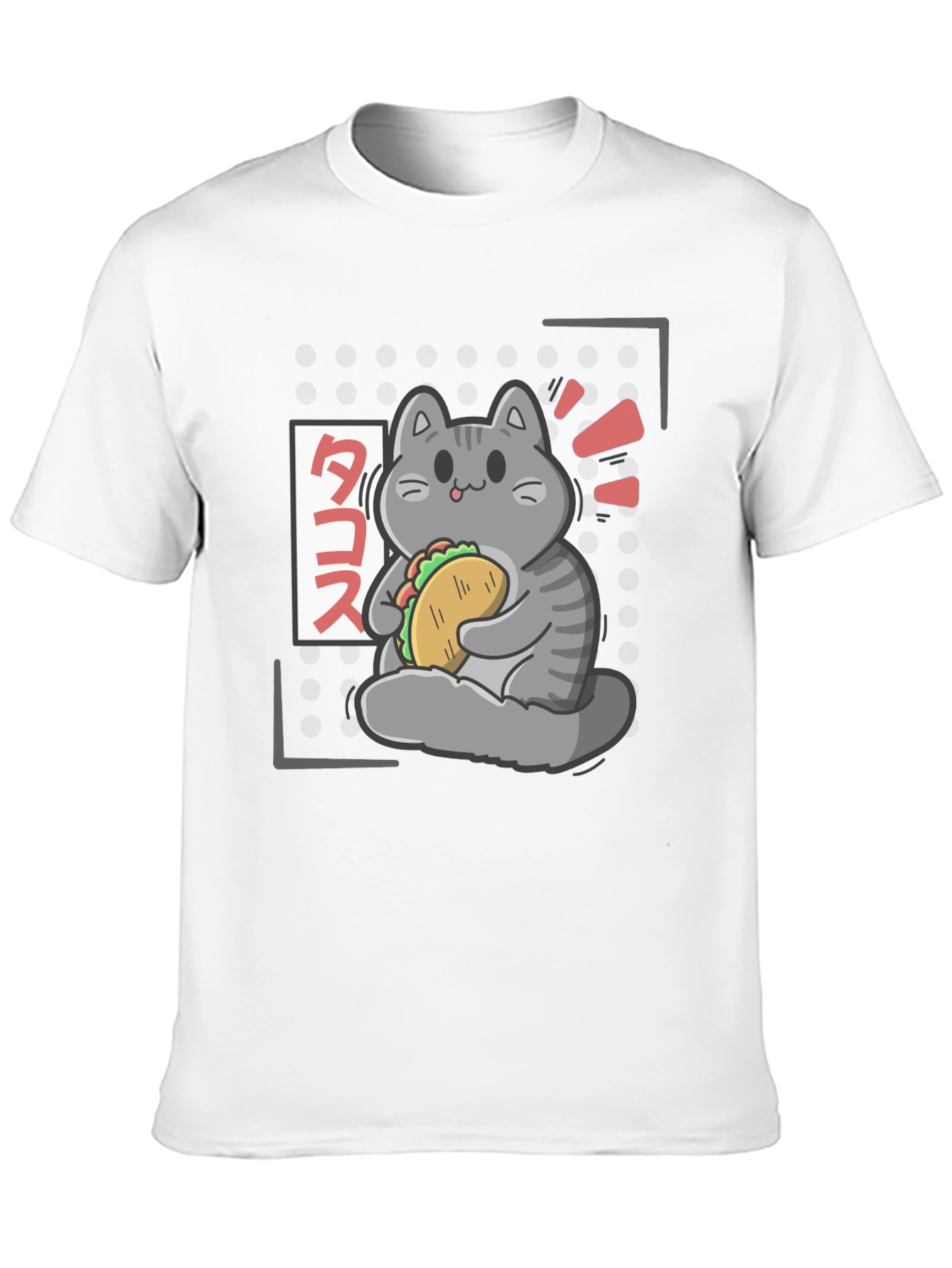 Taco Cat Graphic T-Shirt - Cute Kawaii Style
