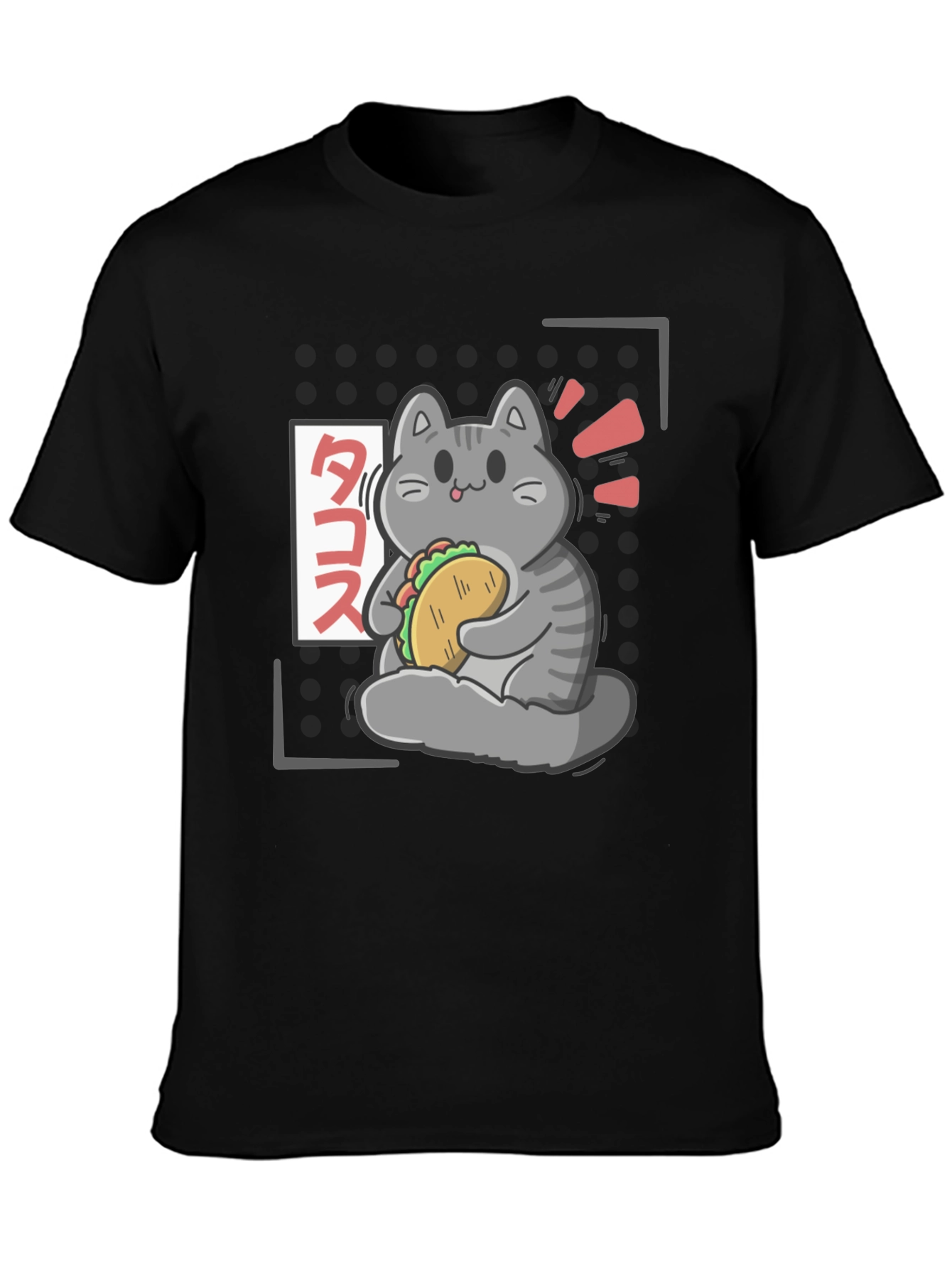 Taco Cat Graphic T-Shirt - Cute Kawaii Style