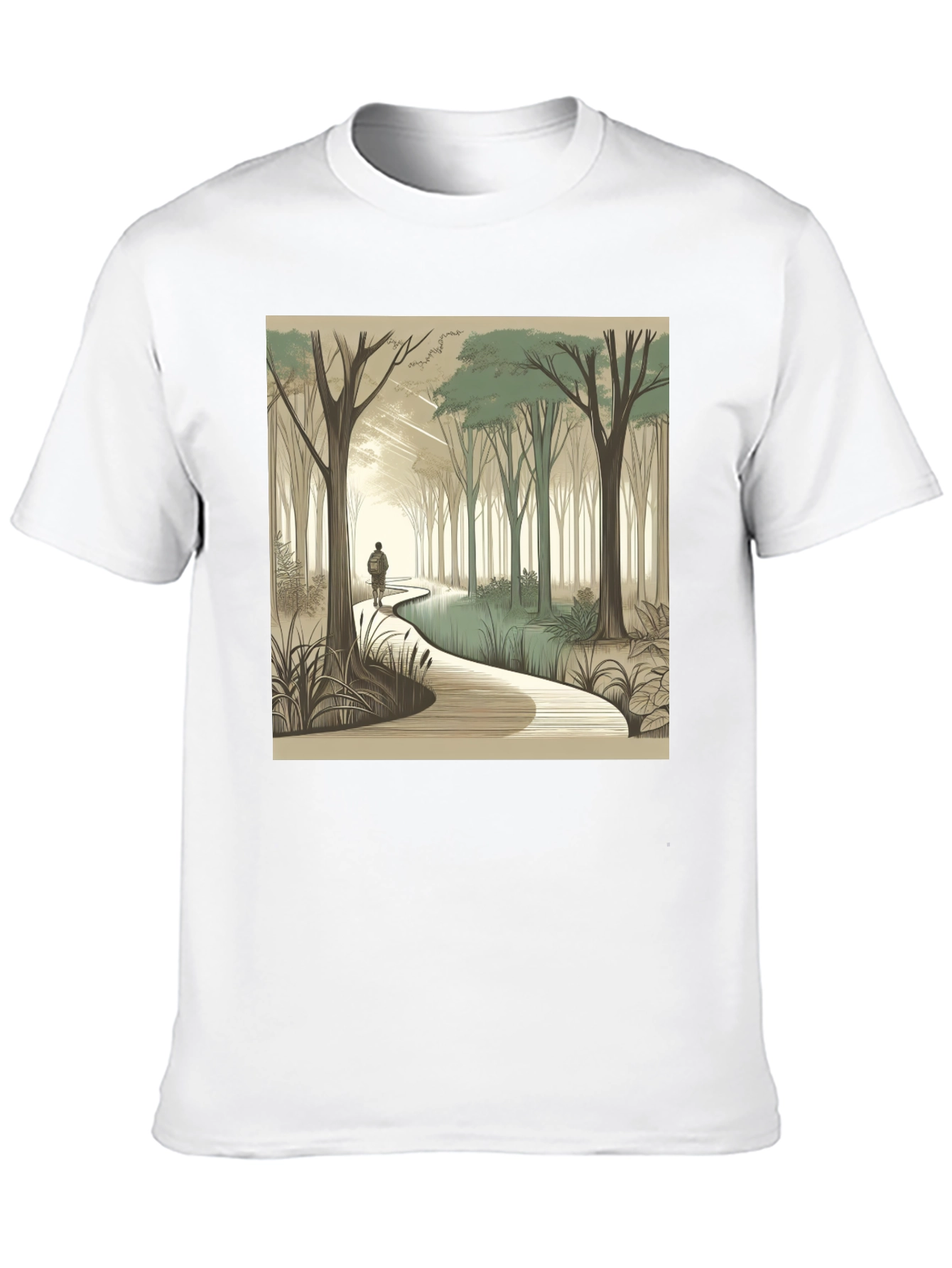 Nature Walk Graphic Tee - Black