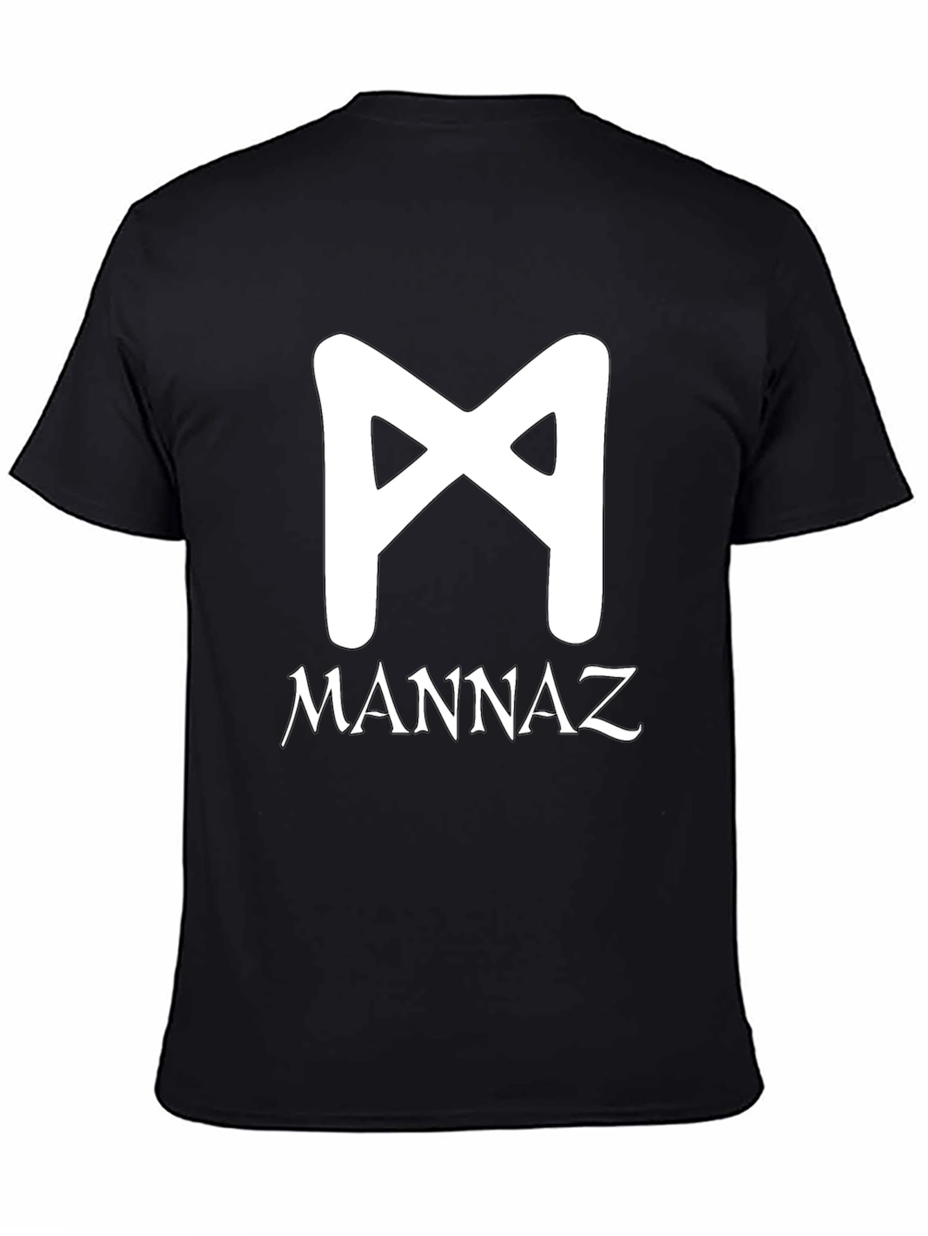 Mannaz Rune T-Shirt - Black Graphic Tee