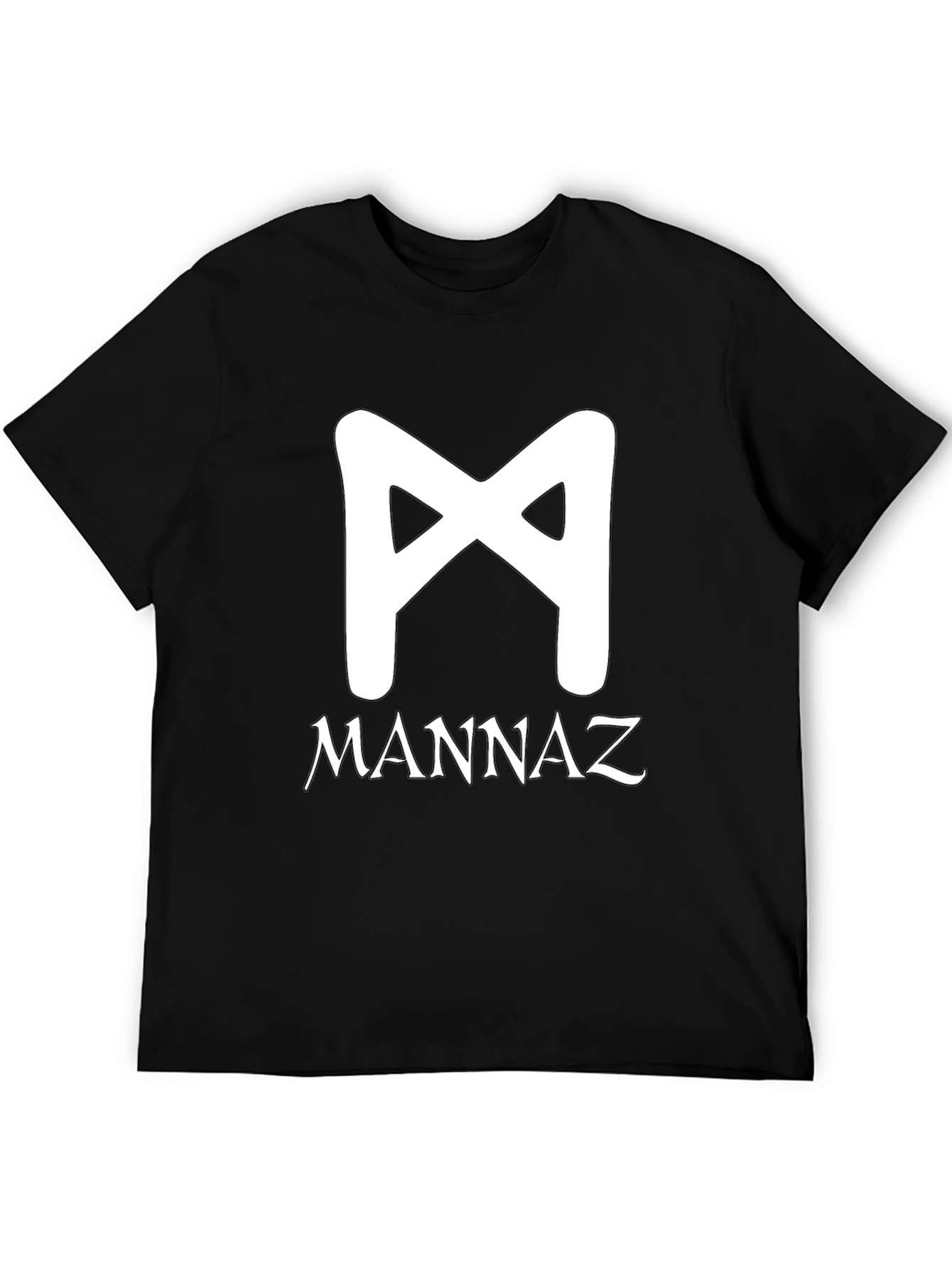 Mannaz Rune T-Shirt - Black Graphic Tee
