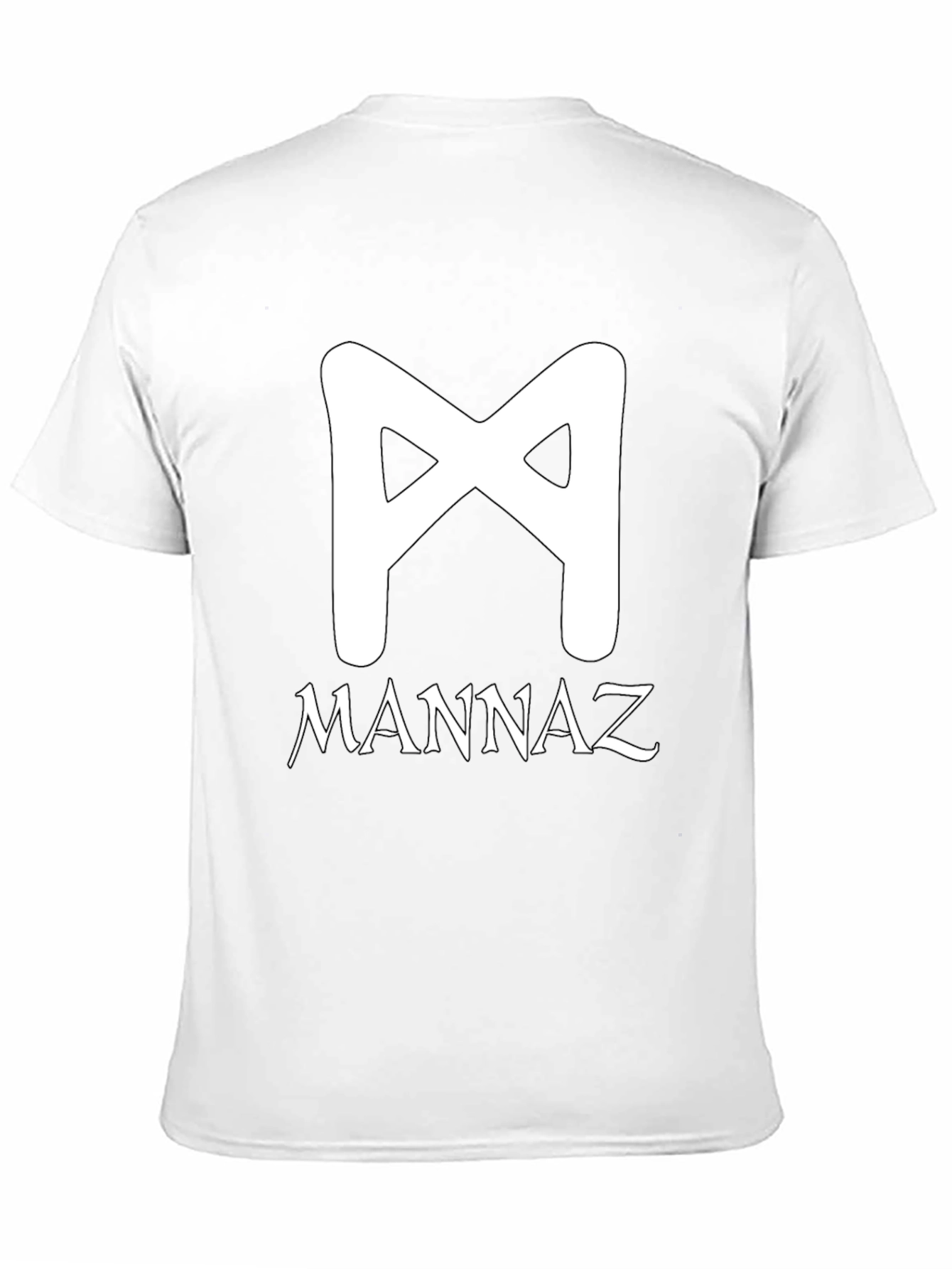 Mannaz Rune T-Shirt - Black Graphic Tee