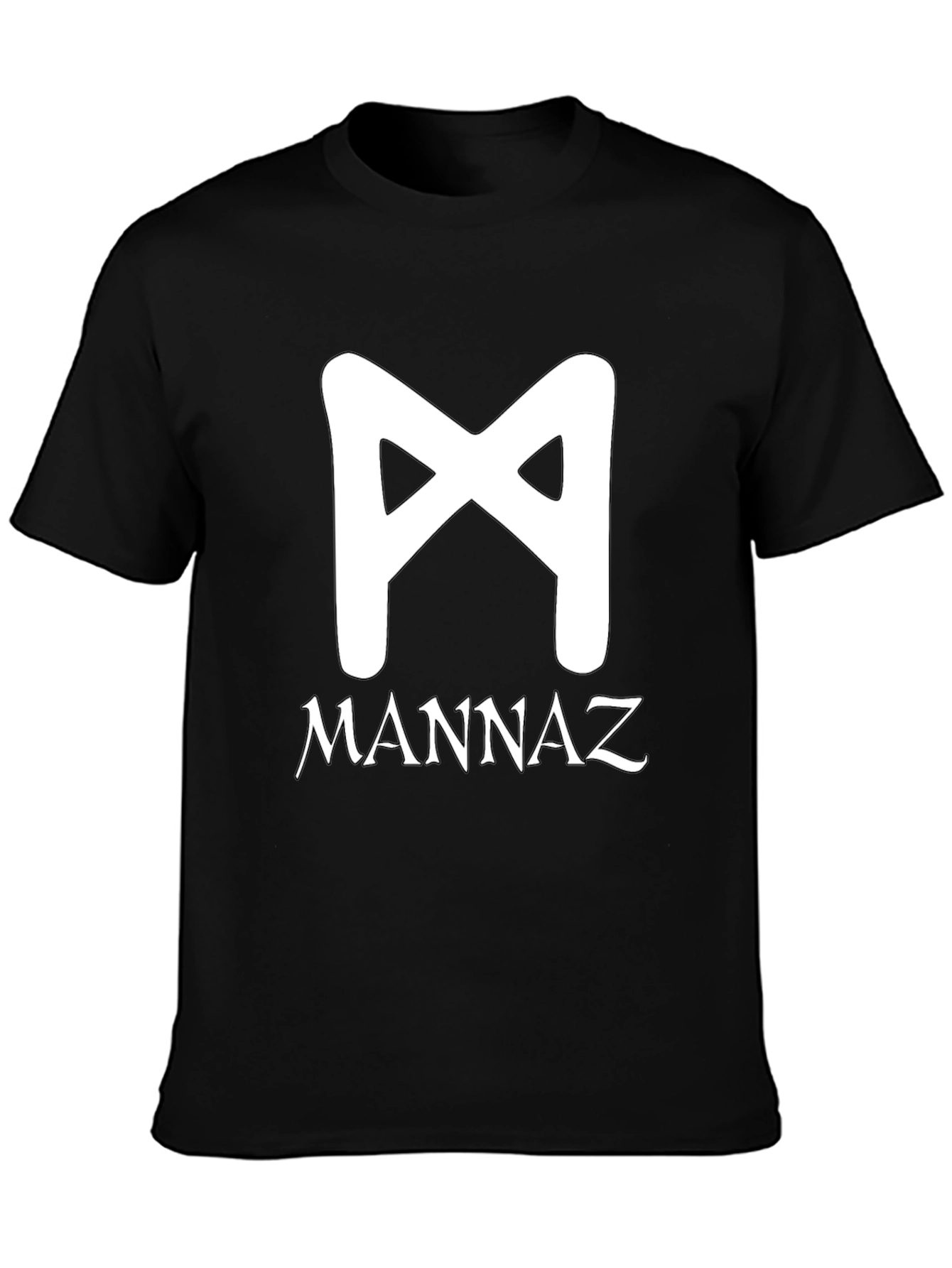 Mannaz Rune T-Shirt - Black Graphic Tee