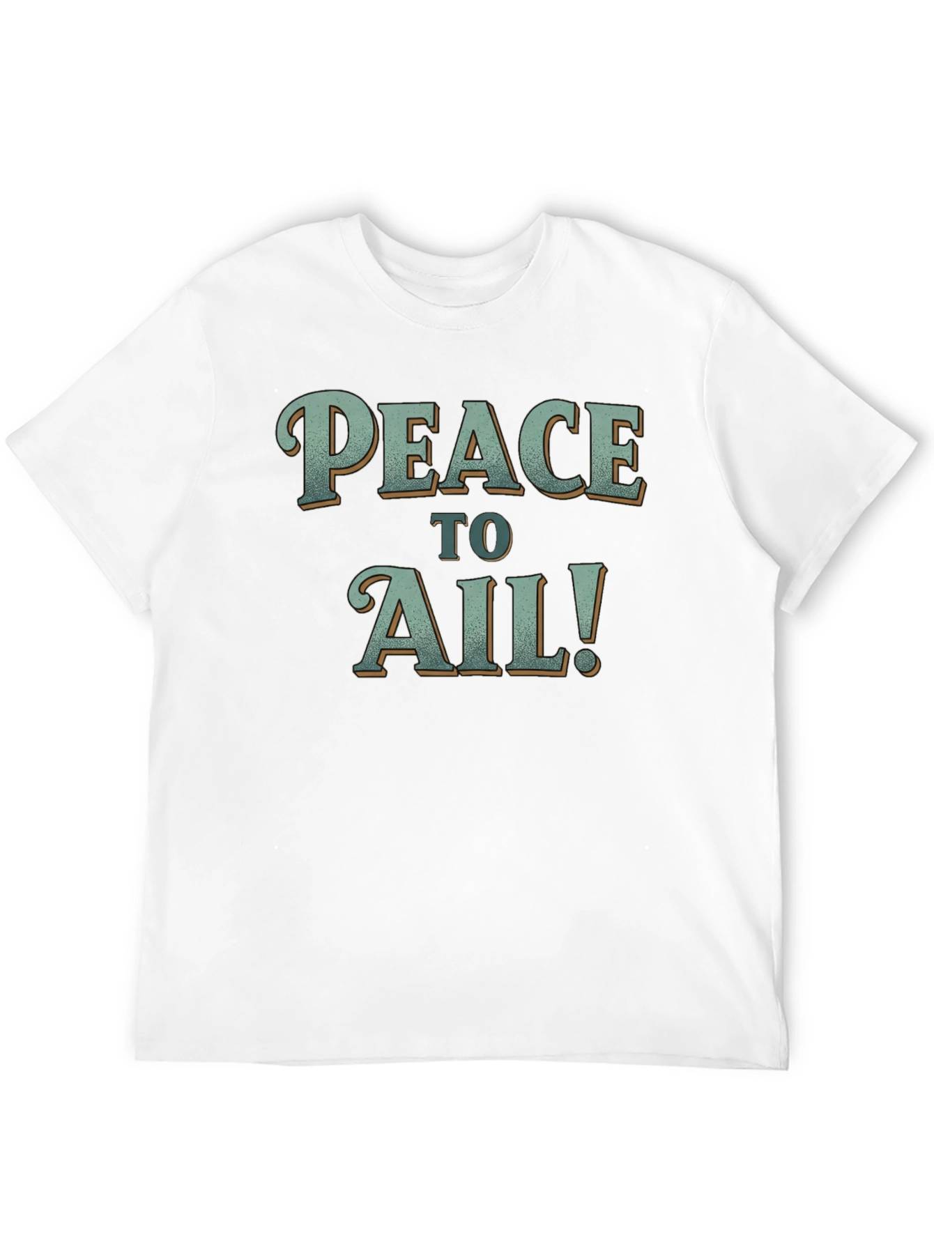 Peace to Ail! Graphic Tee - Comfy Black T-Shirt