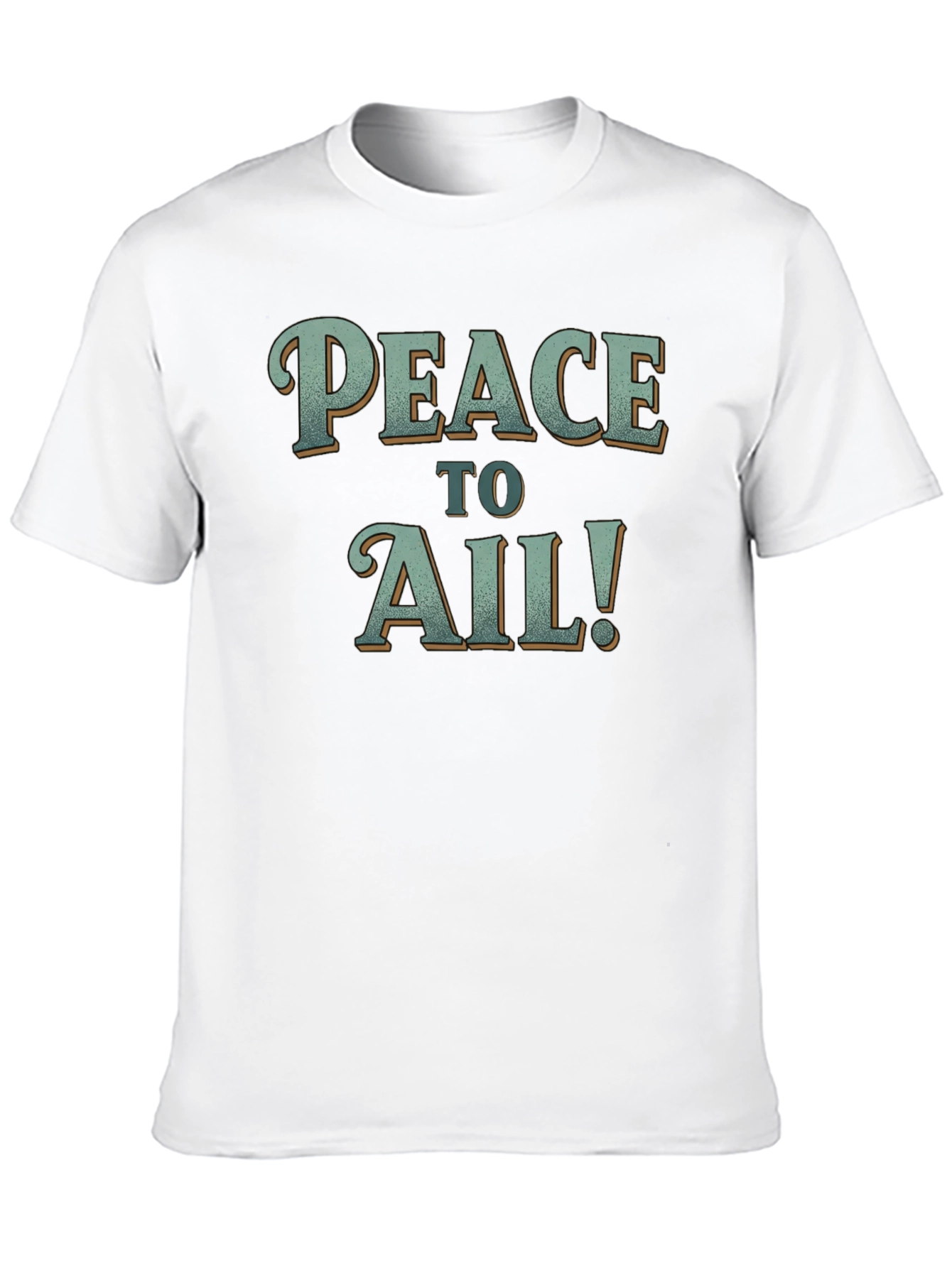 Peace to Ail! Graphic Tee - Comfy Black T-Shirt