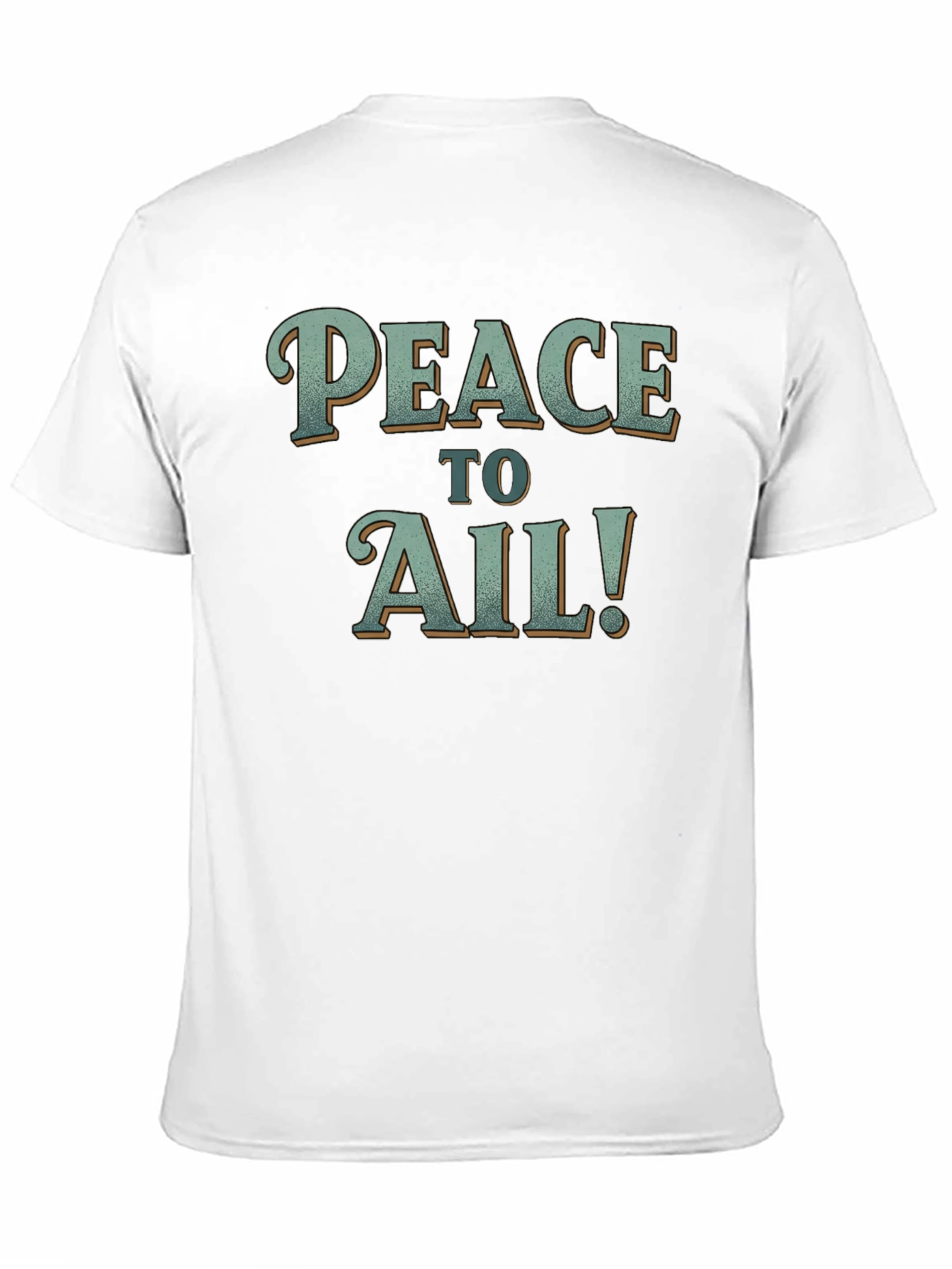 Peace to Ail! Graphic Tee - Comfy Black T-Shirt