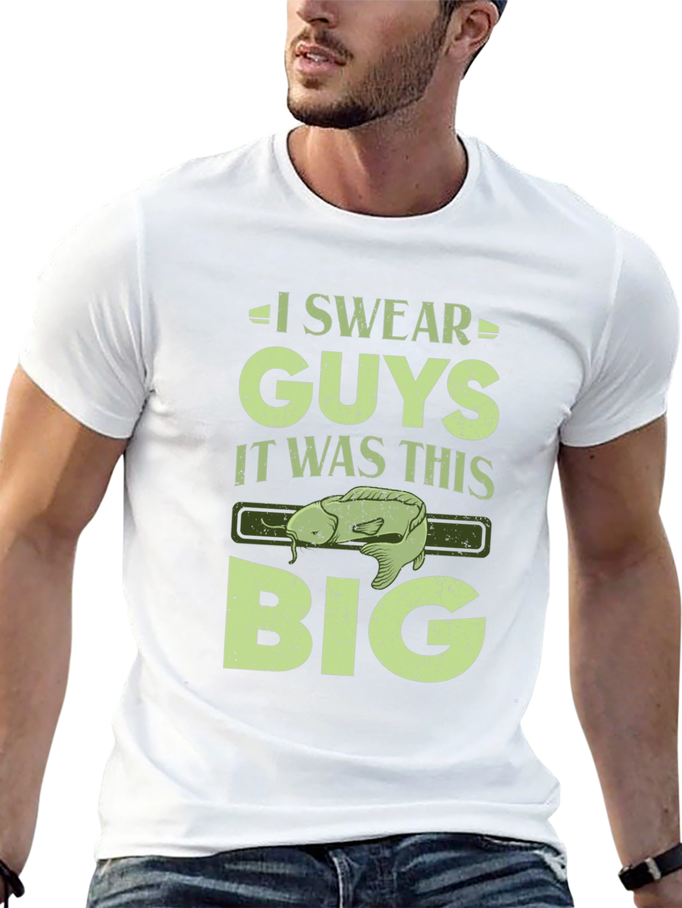 I Swear Guys Fish T-Shirt - Funny Fishing Tee