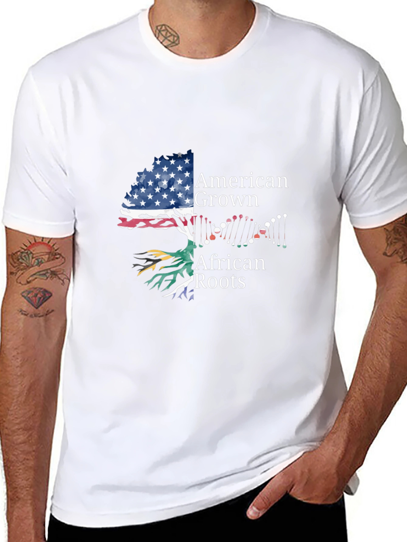 American Grown African Roots Tee