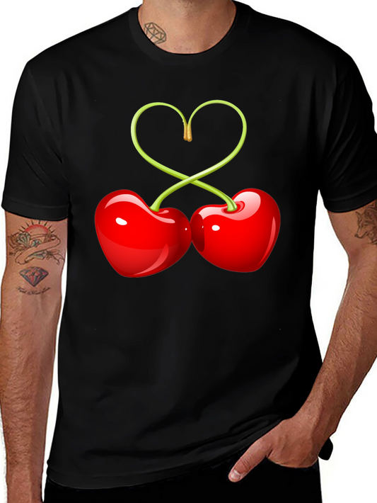 Sweet Cherry Heart Graphic Tee