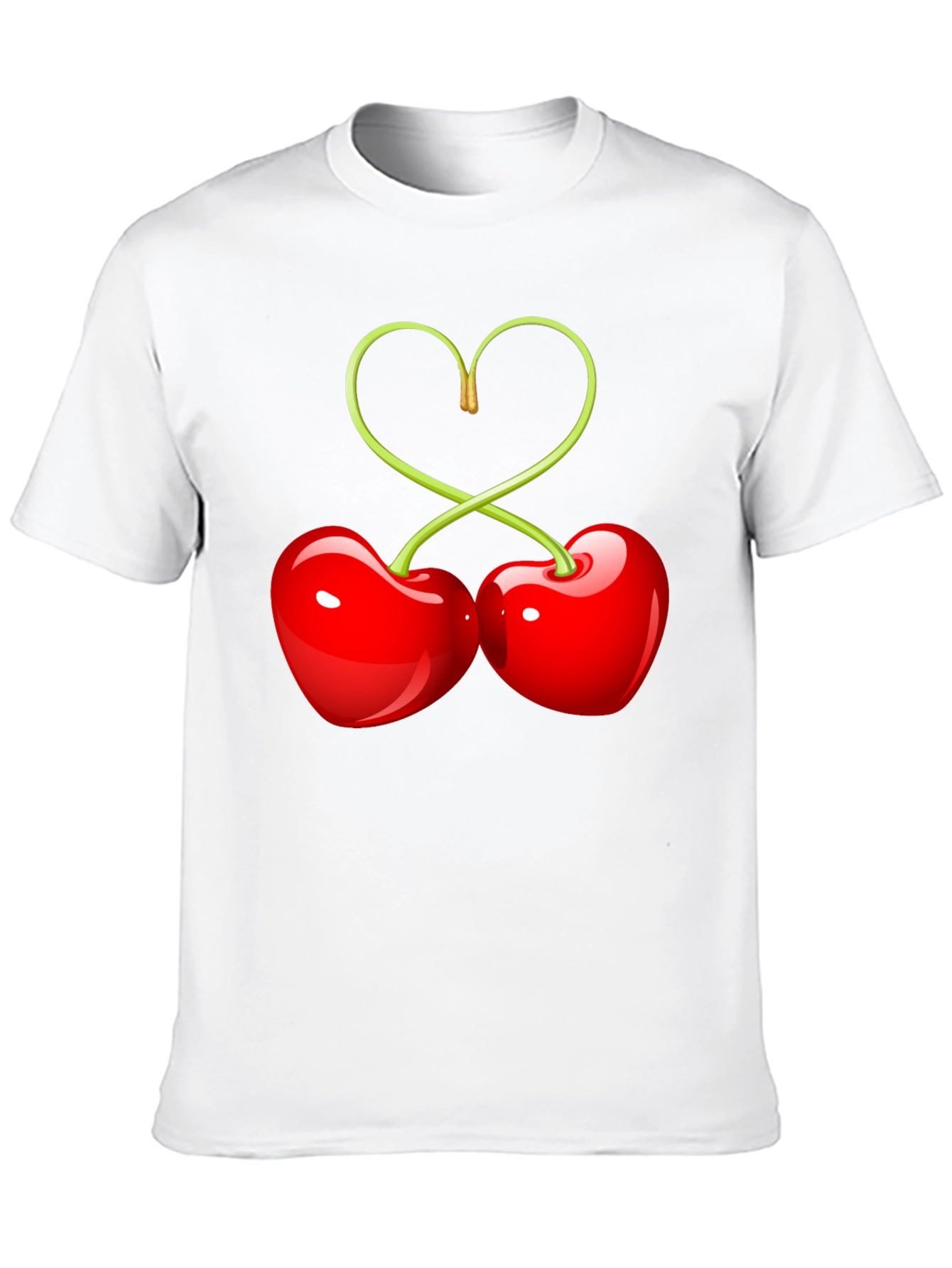 Sweet Cherry Heart Graphic Tee