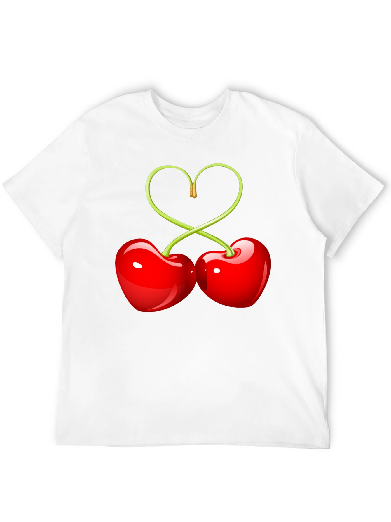 Sweet Cherry Heart Graphic Tee