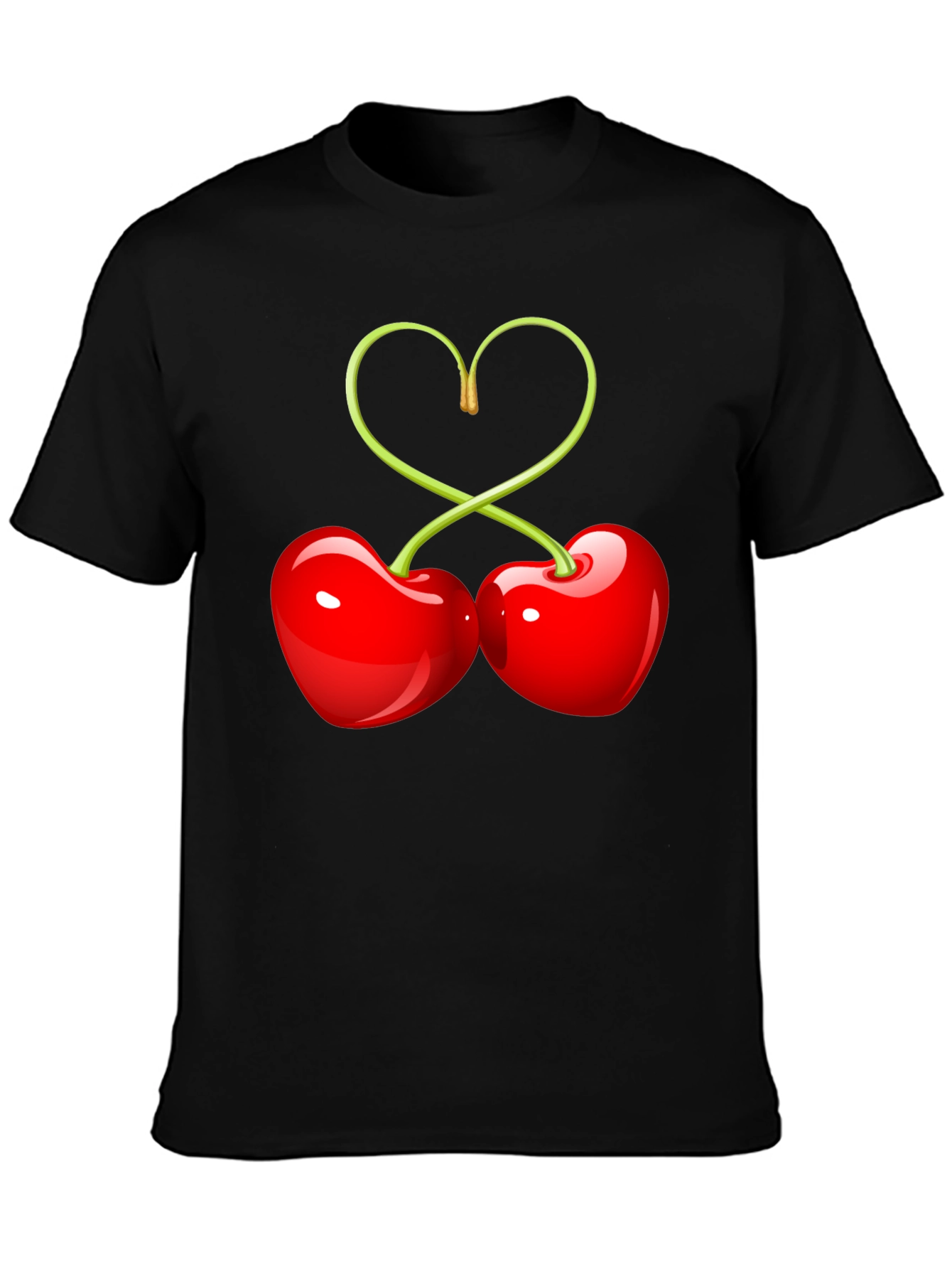 Sweet Cherry Heart Graphic Tee