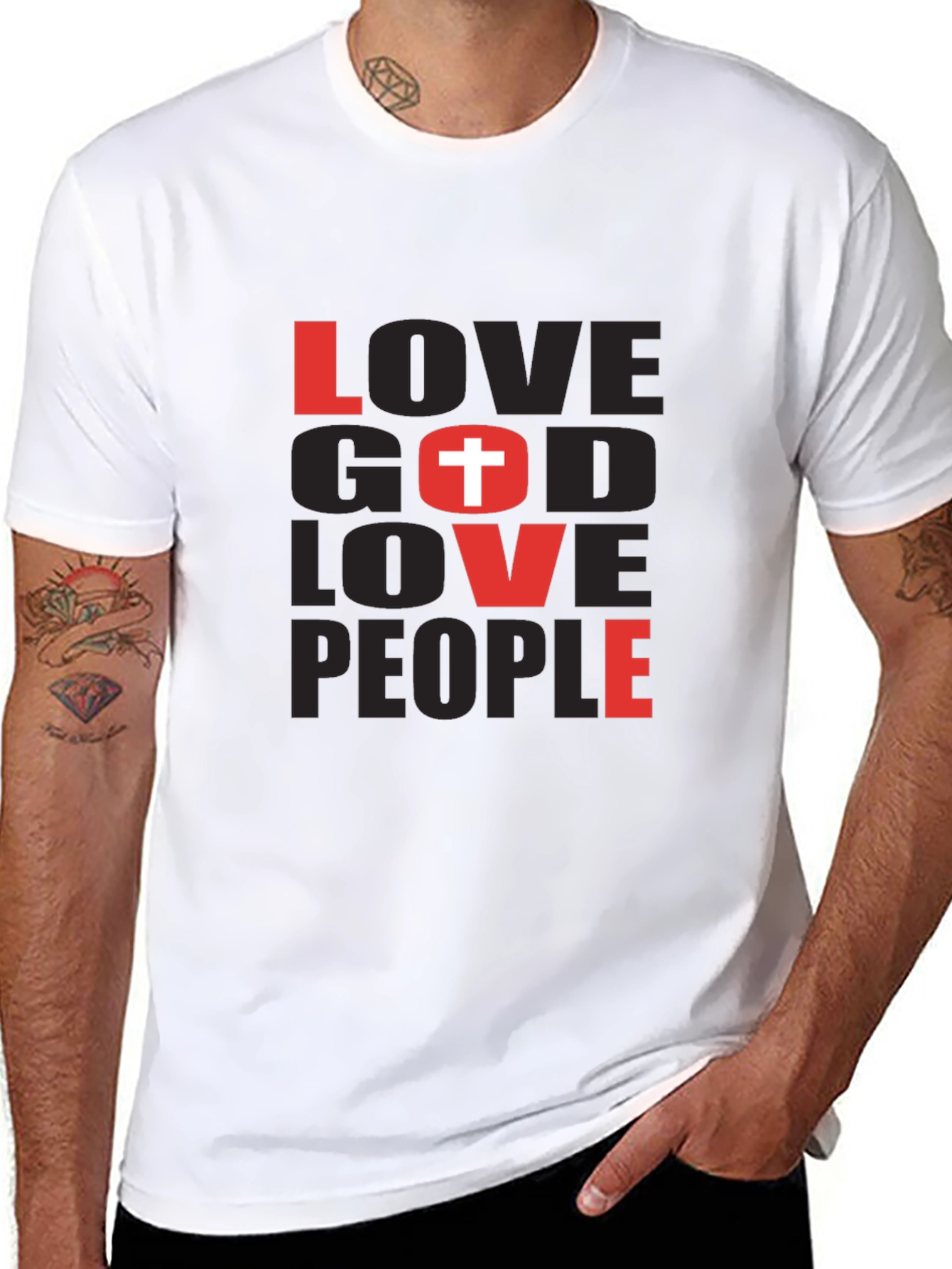 Love God Love People Christian T-Shirt