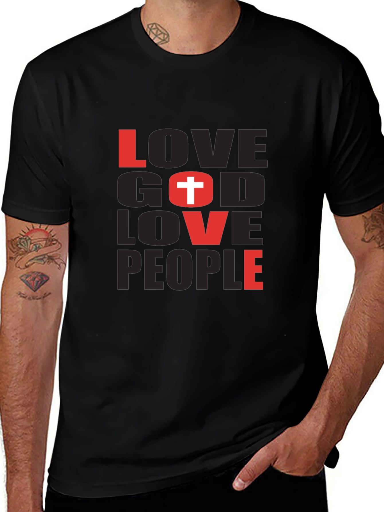 Love God Love People Christian T-Shirt
