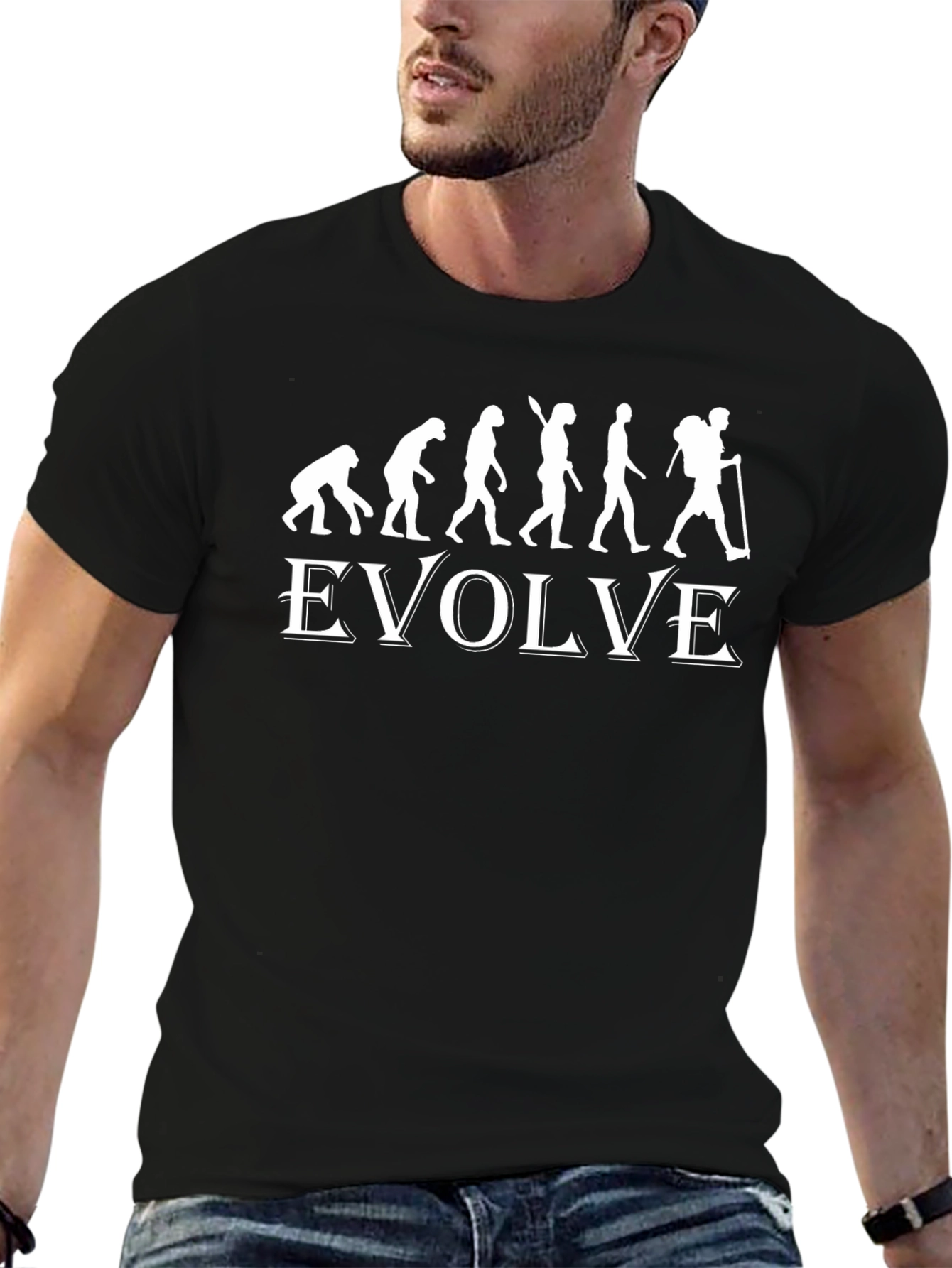 Evolve Hiking T-Shirt - Funny Evolution Design