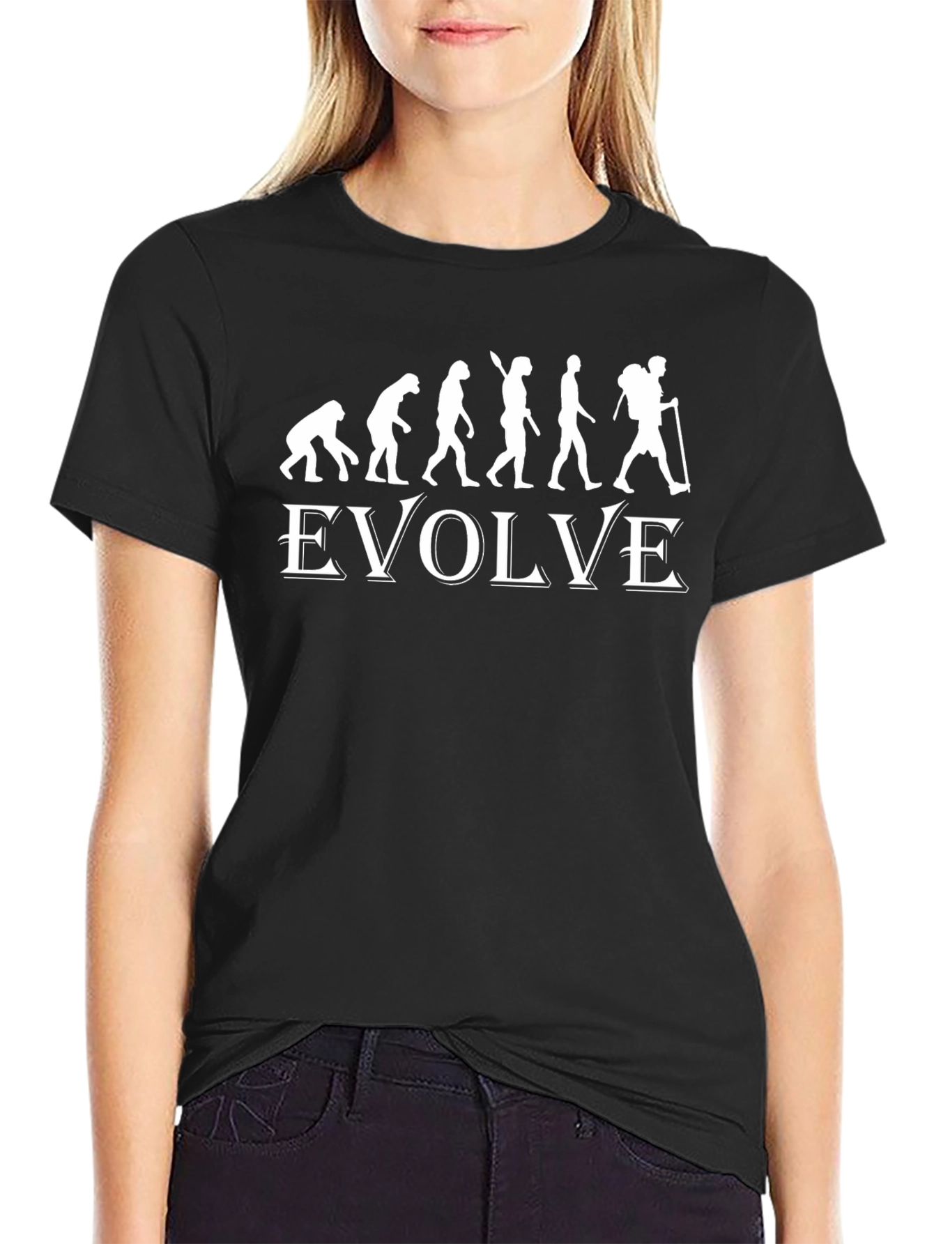 Evolve Hiking T-Shirt - Funny Evolution Design