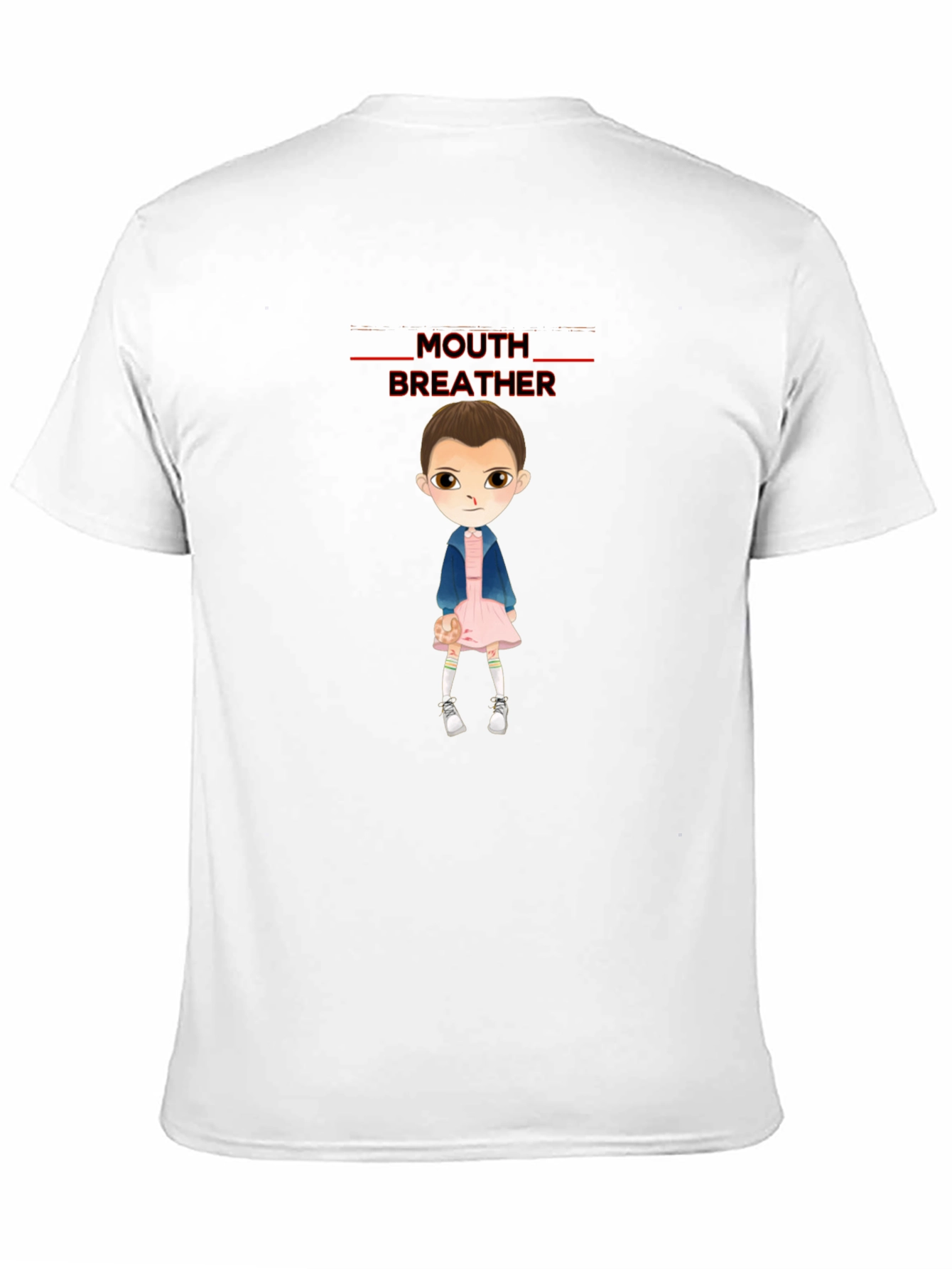 Eleven Stranger Things Mouth Breather Graphic Tee