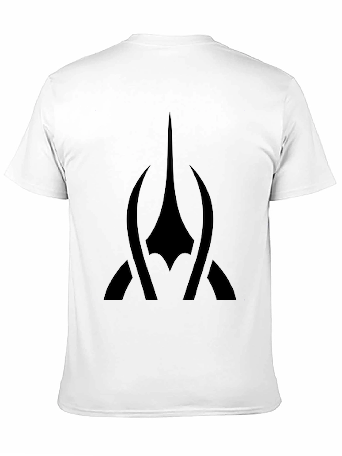 Black T-Shirt with Abstract Design
