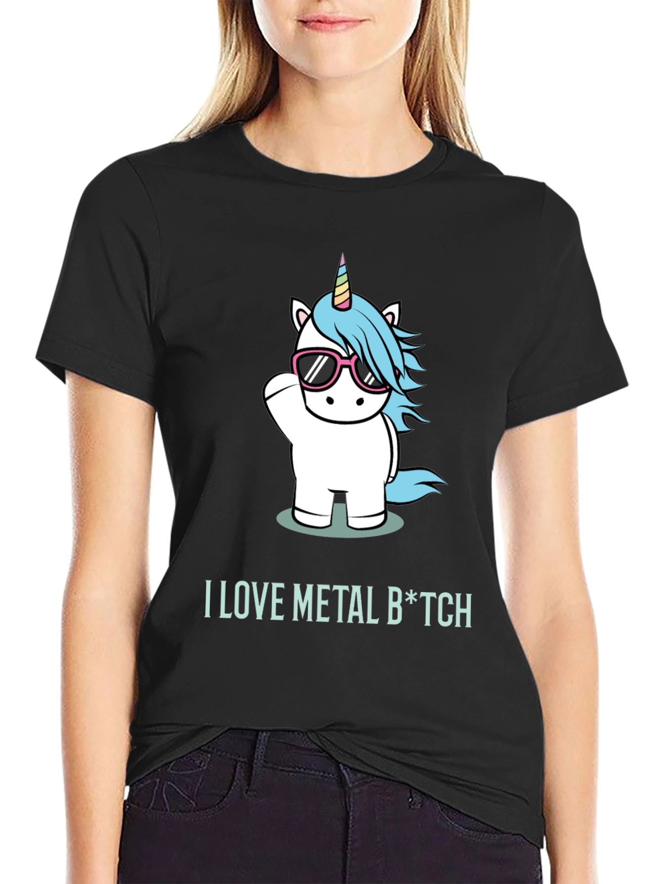 I Love Metal Unicorn T-Shirt