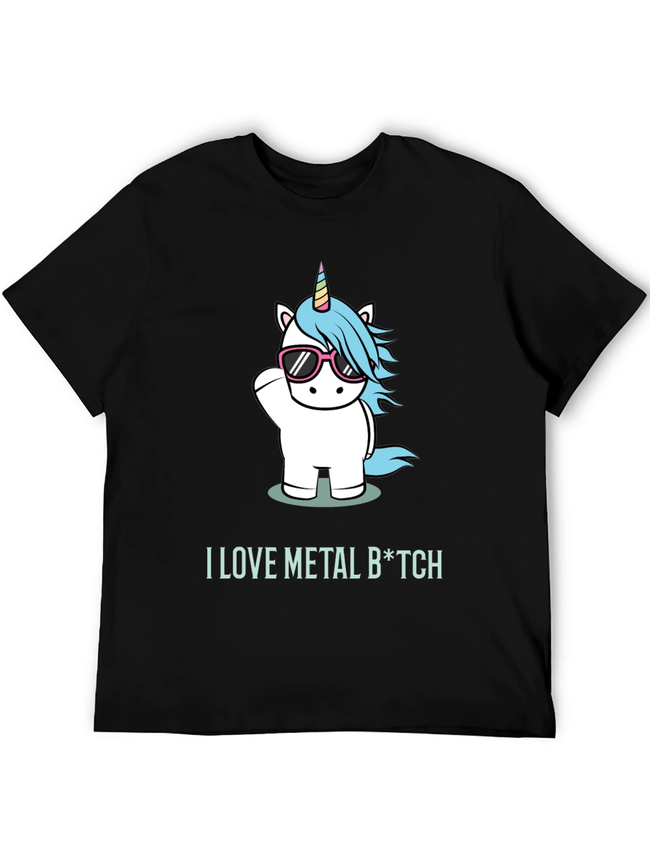 I Love Metal Unicorn T-Shirt