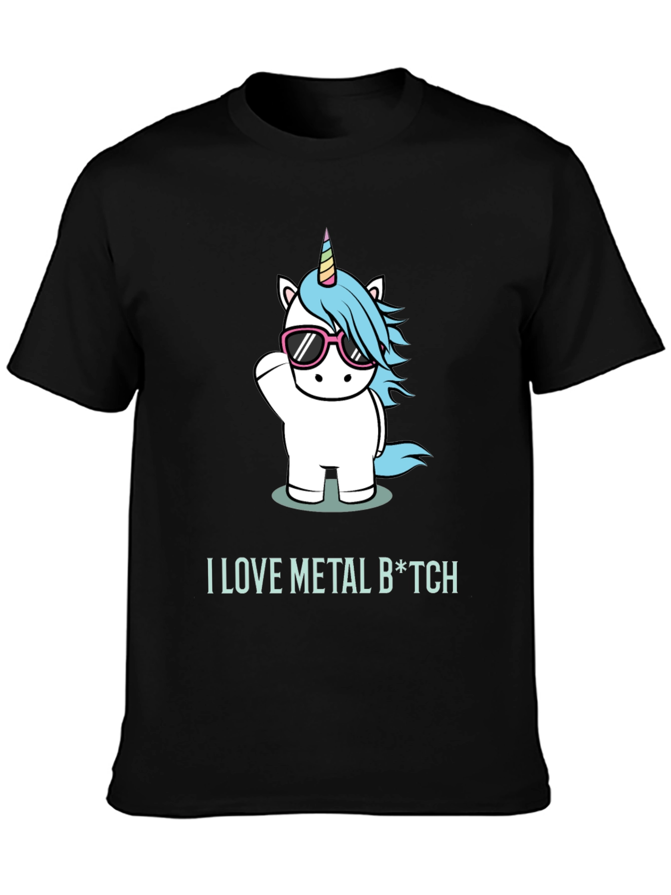 I Love Metal Unicorn T-Shirt