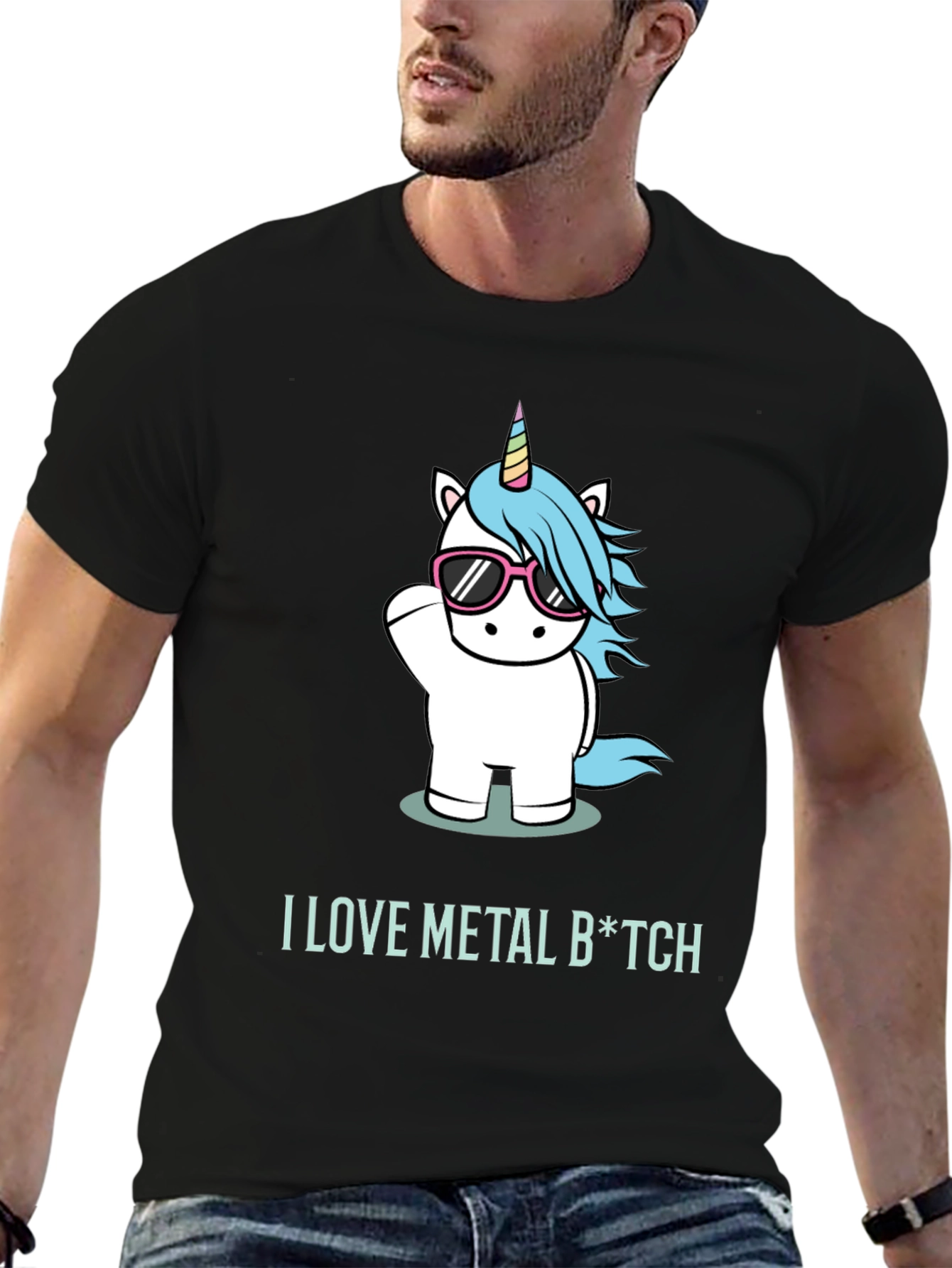 I Love Metal Unicorn T-Shirt