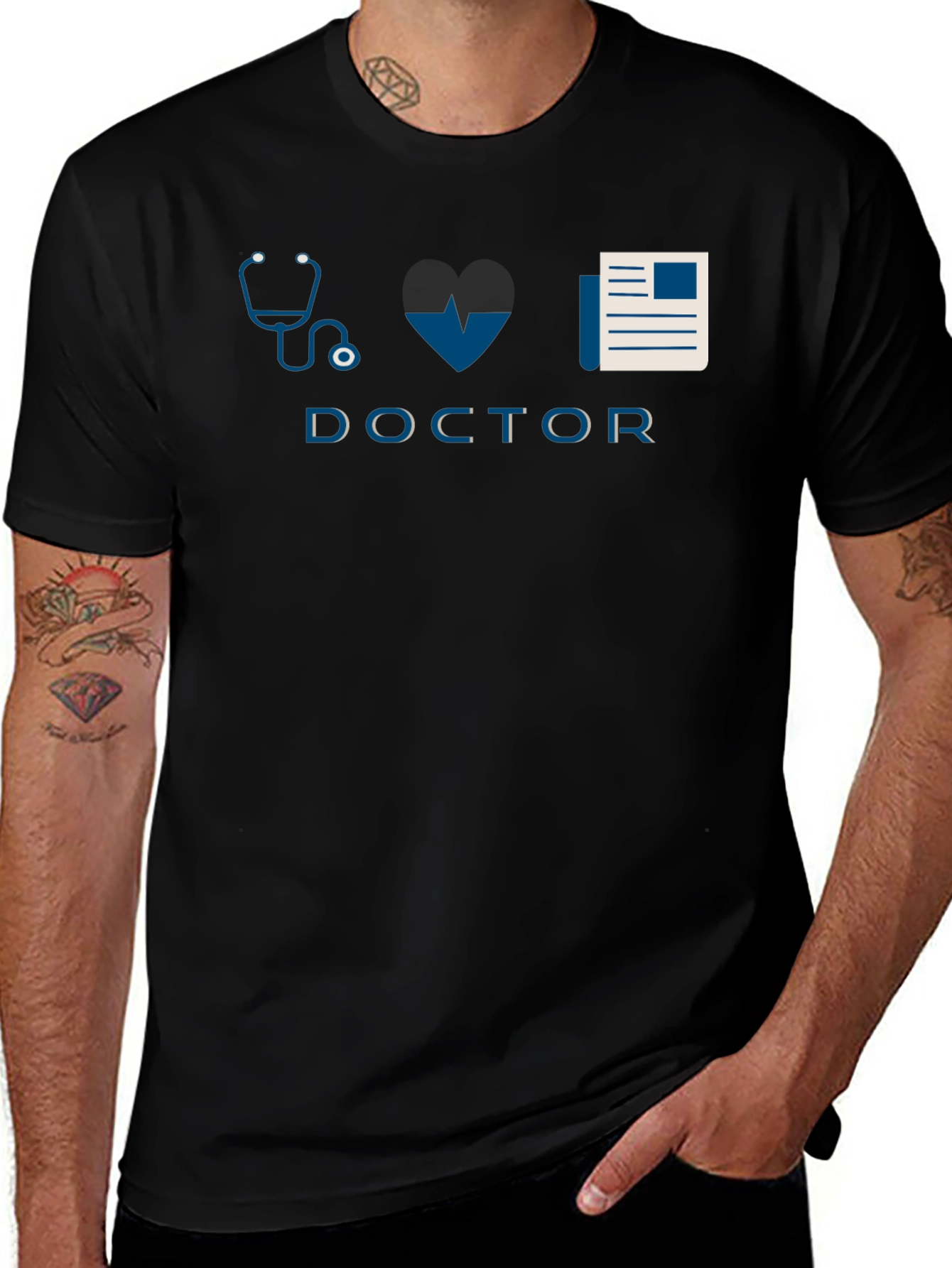 Doctor Graphic T-Shirt - Stylish Medical Design