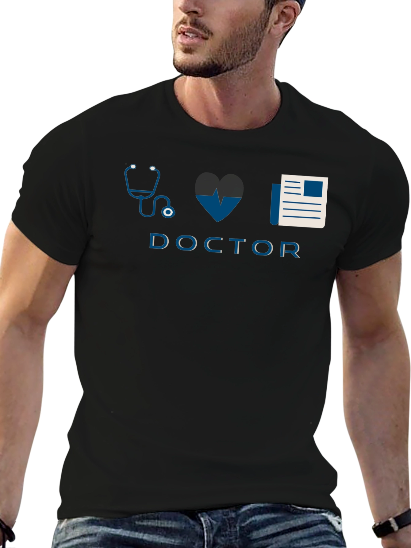 Doctor Graphic T-Shirt - Stylish Medical Design