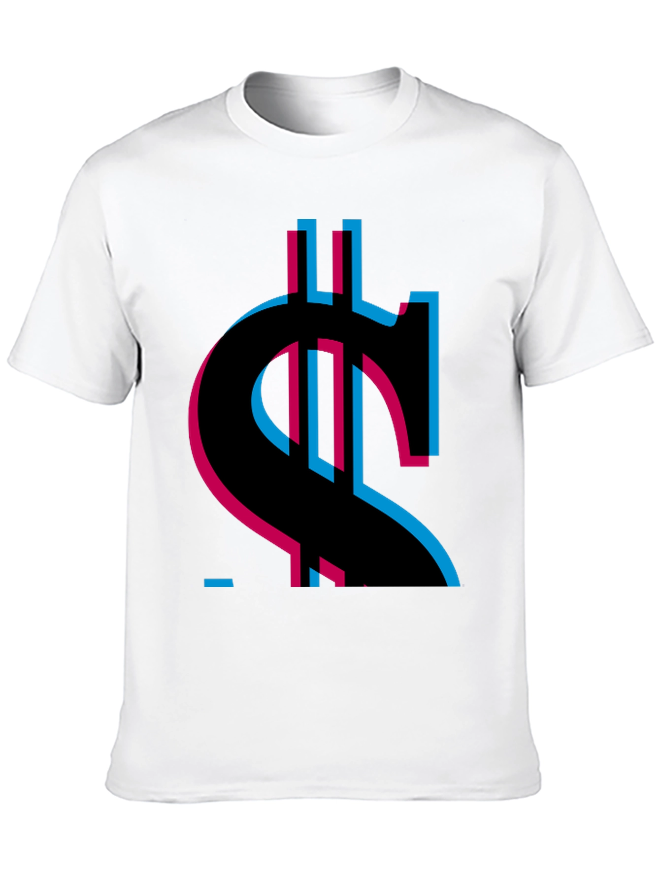 Abstract Dollar Sign Graphic Tee