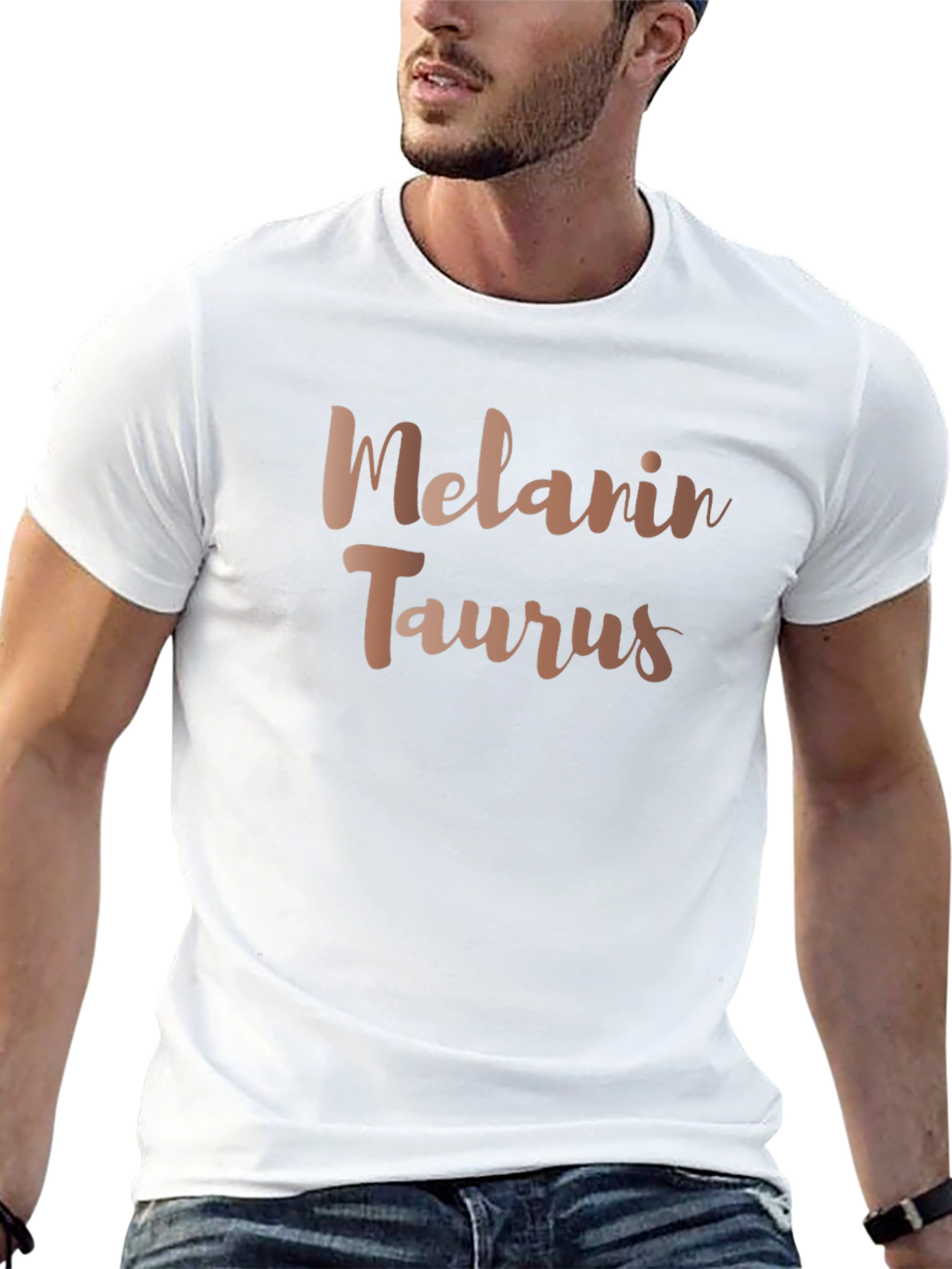Melanin Taurus Graphic Tee - Zodiac Sign Shirt