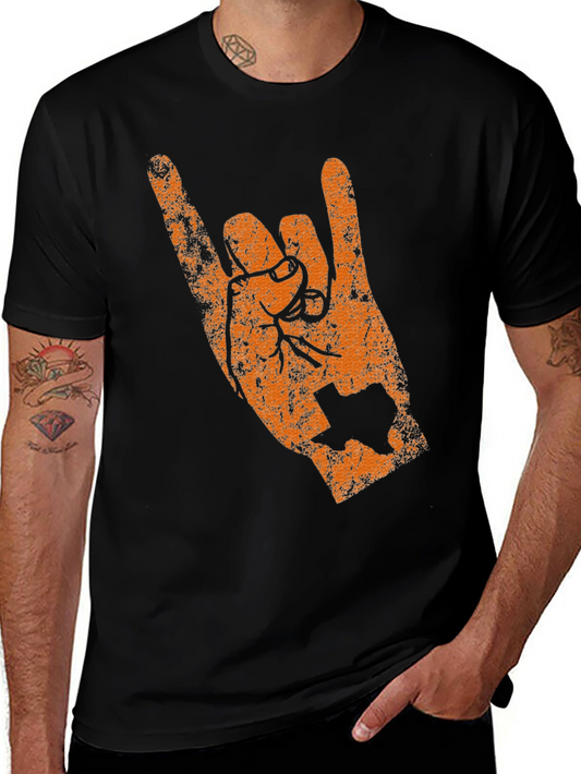 Texas Longhorns Hand Sign Graphic Tee - Black