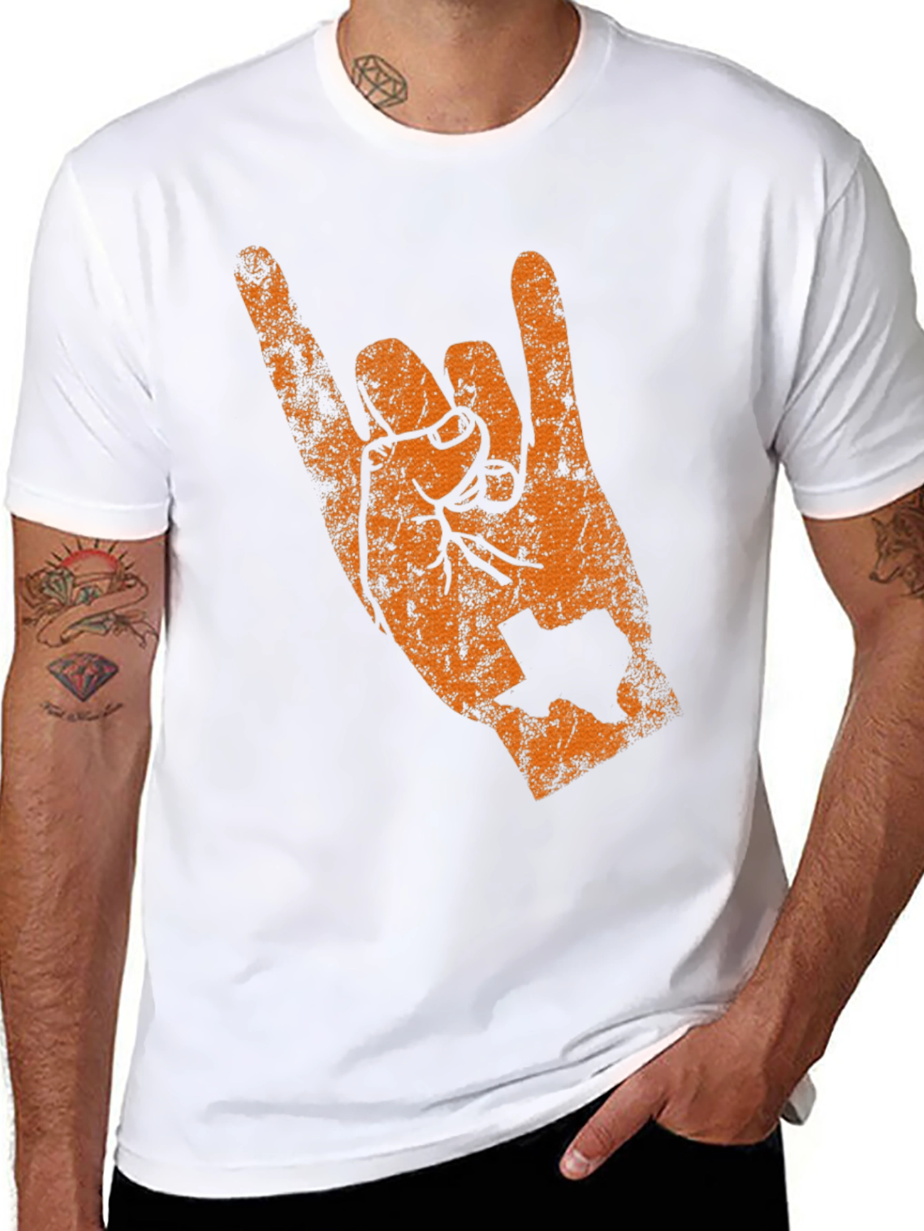Texas Longhorns Hand Sign Graphic Tee - Black