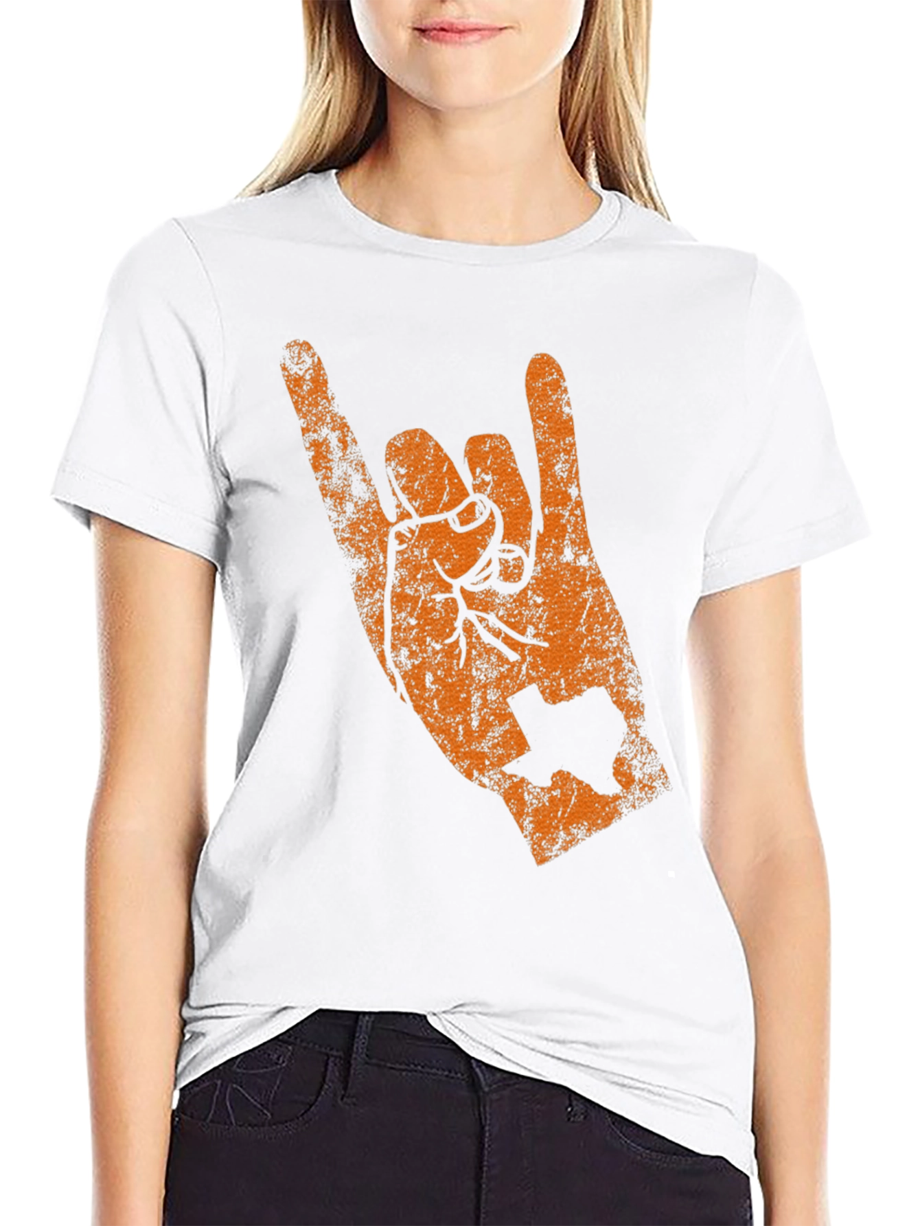 Texas Longhorns Hand Sign Graphic Tee - Black