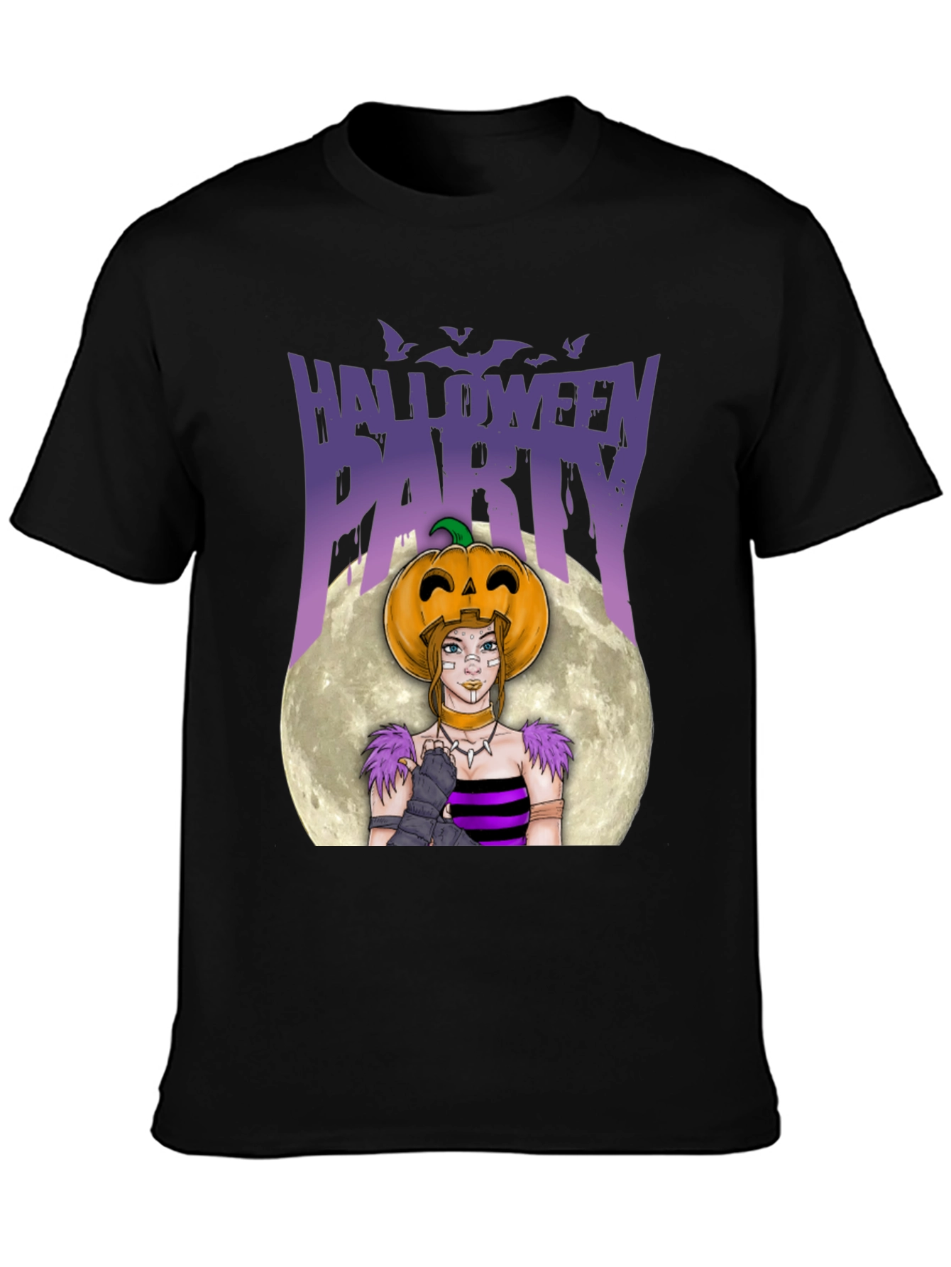 Halloween Party Graphic Tee - Pumpkin Costume