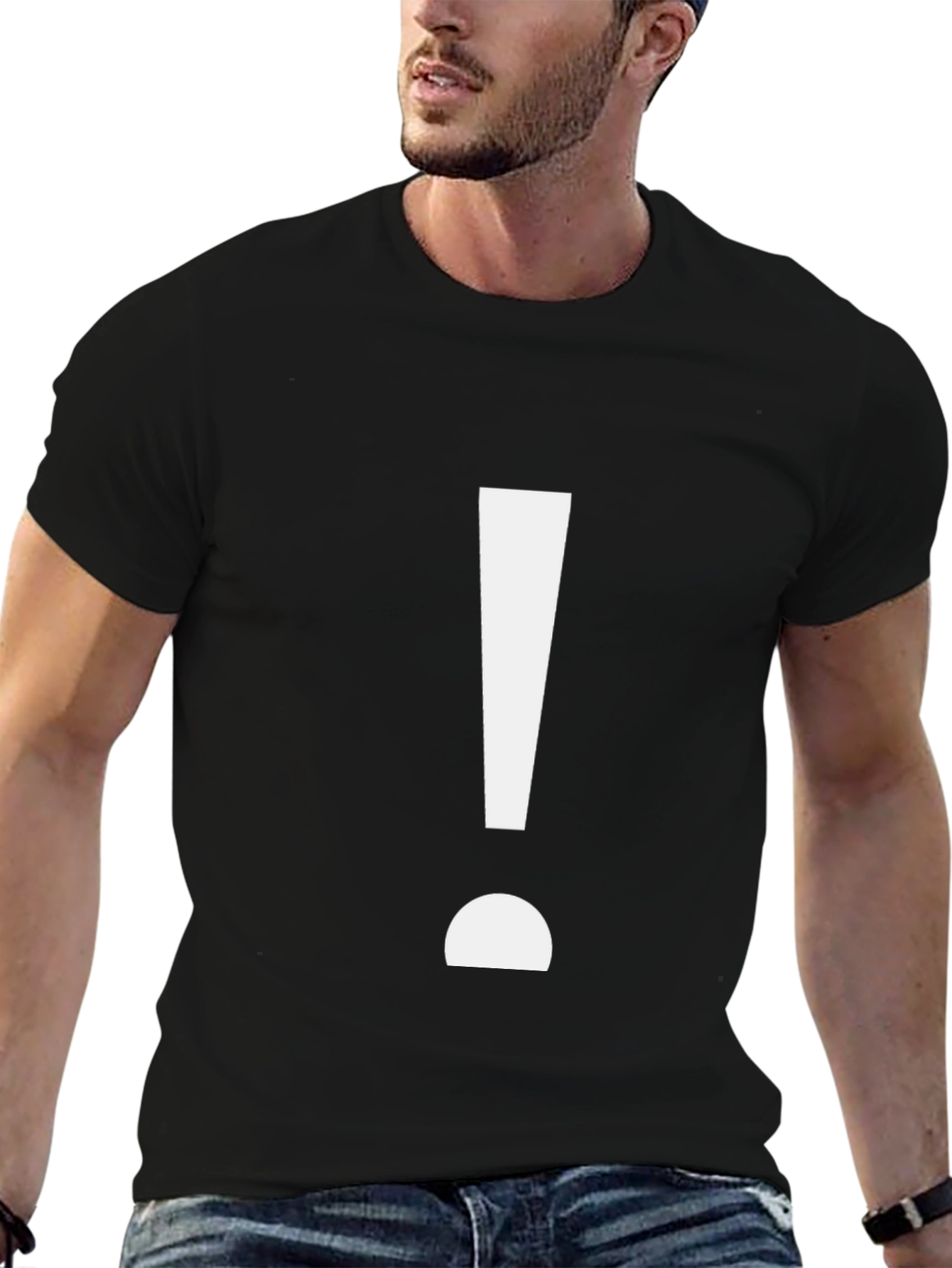 Exclamation Point Graphic Tee - Bold Statement Shirt