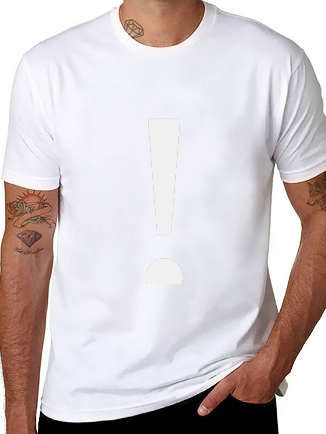 Exclamation Point Graphic Tee - Bold Statement Shirt